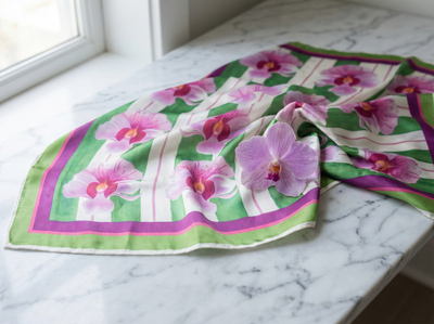 A Garden You Can Carry: The Vanda Miss Joaquim in Silk