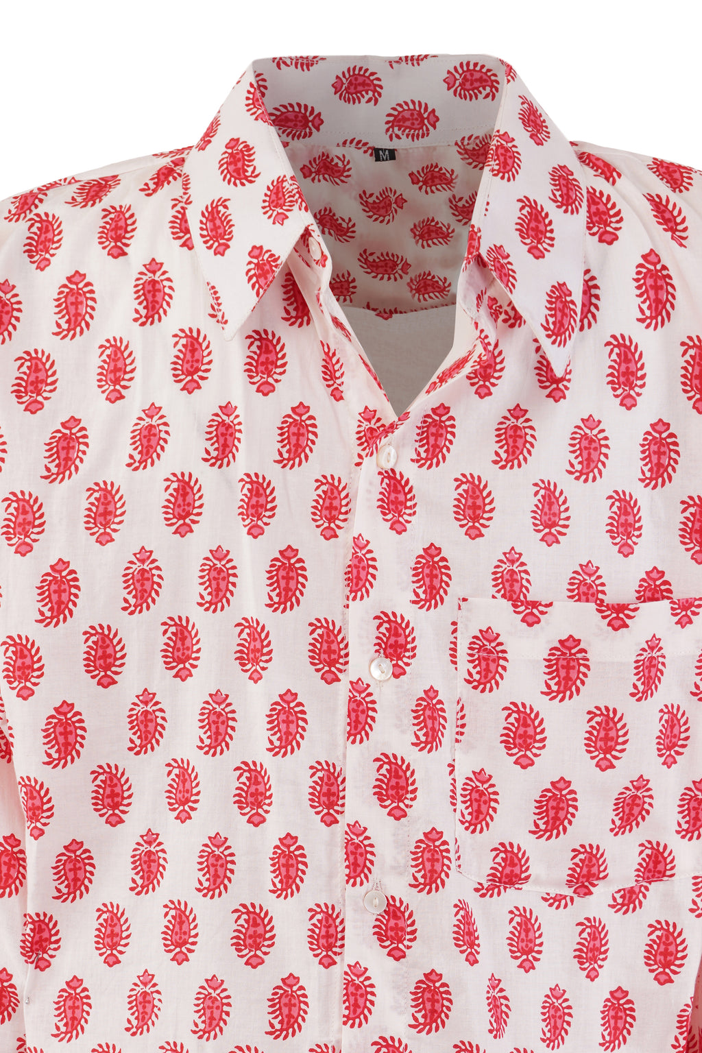 CREAM WITH PINK AMBI PATTERN SHIRT