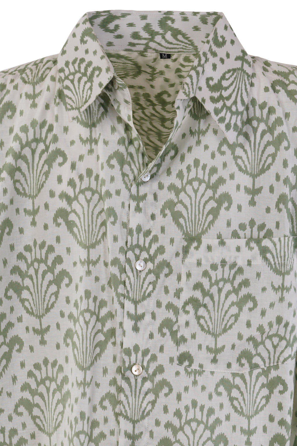 THE INK PATTERN GREEN SHIRT