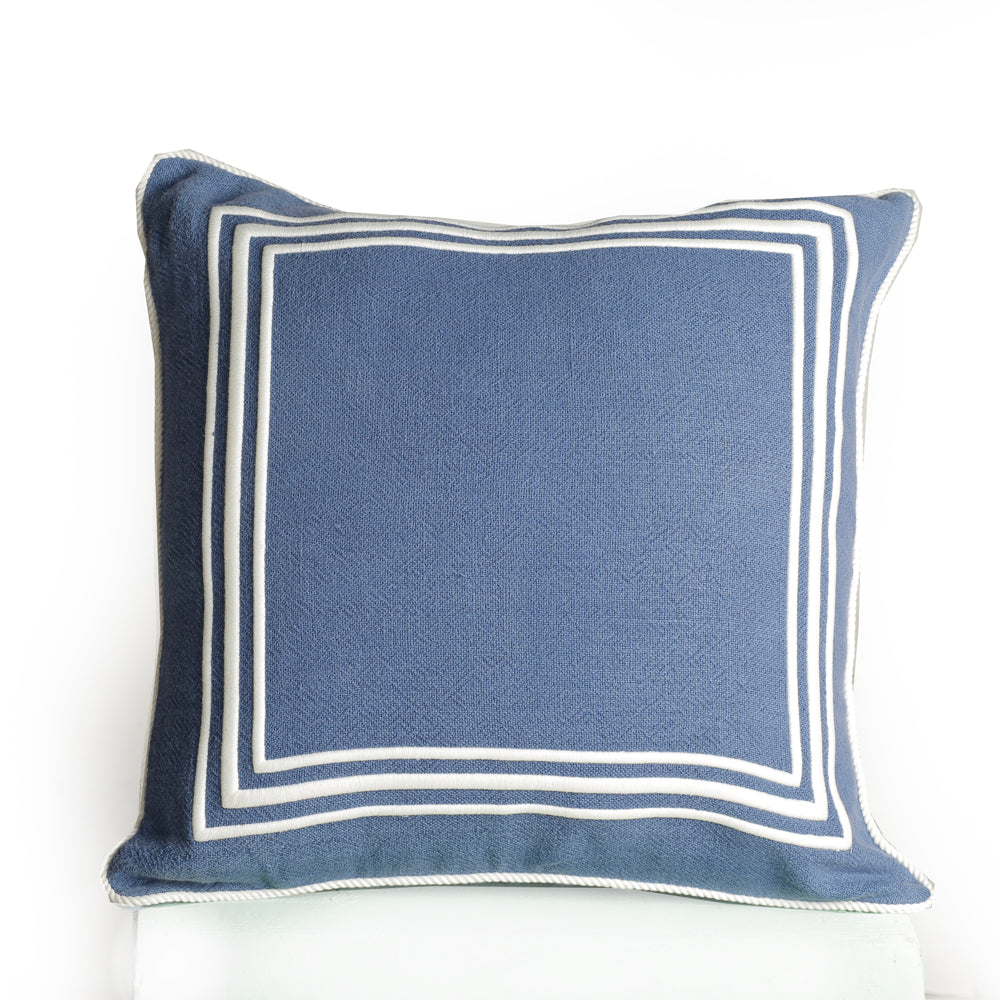 LINE EMBROIDERY  SQUARE CUSHION