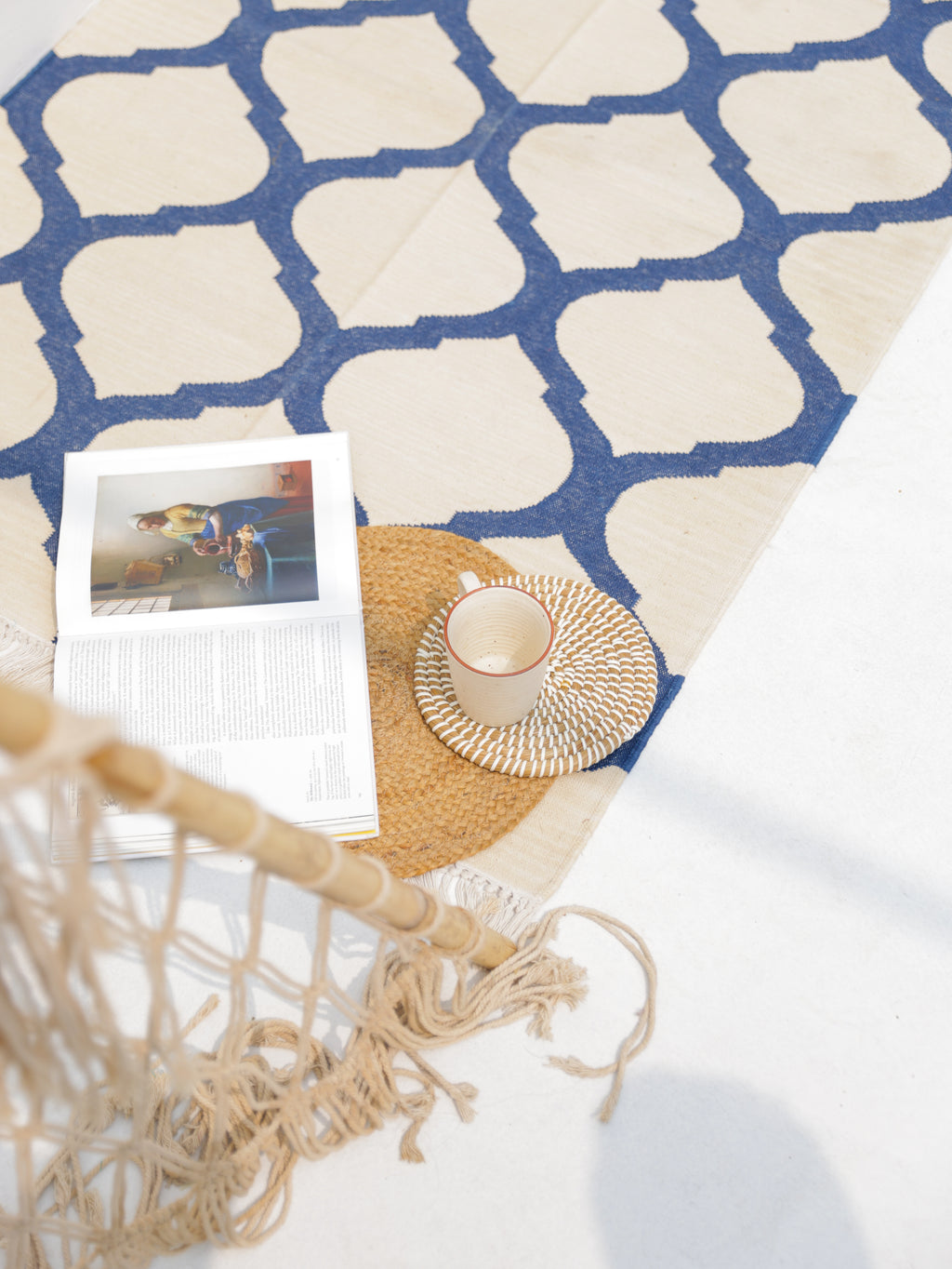 THE TAJ CARPET. BLUE