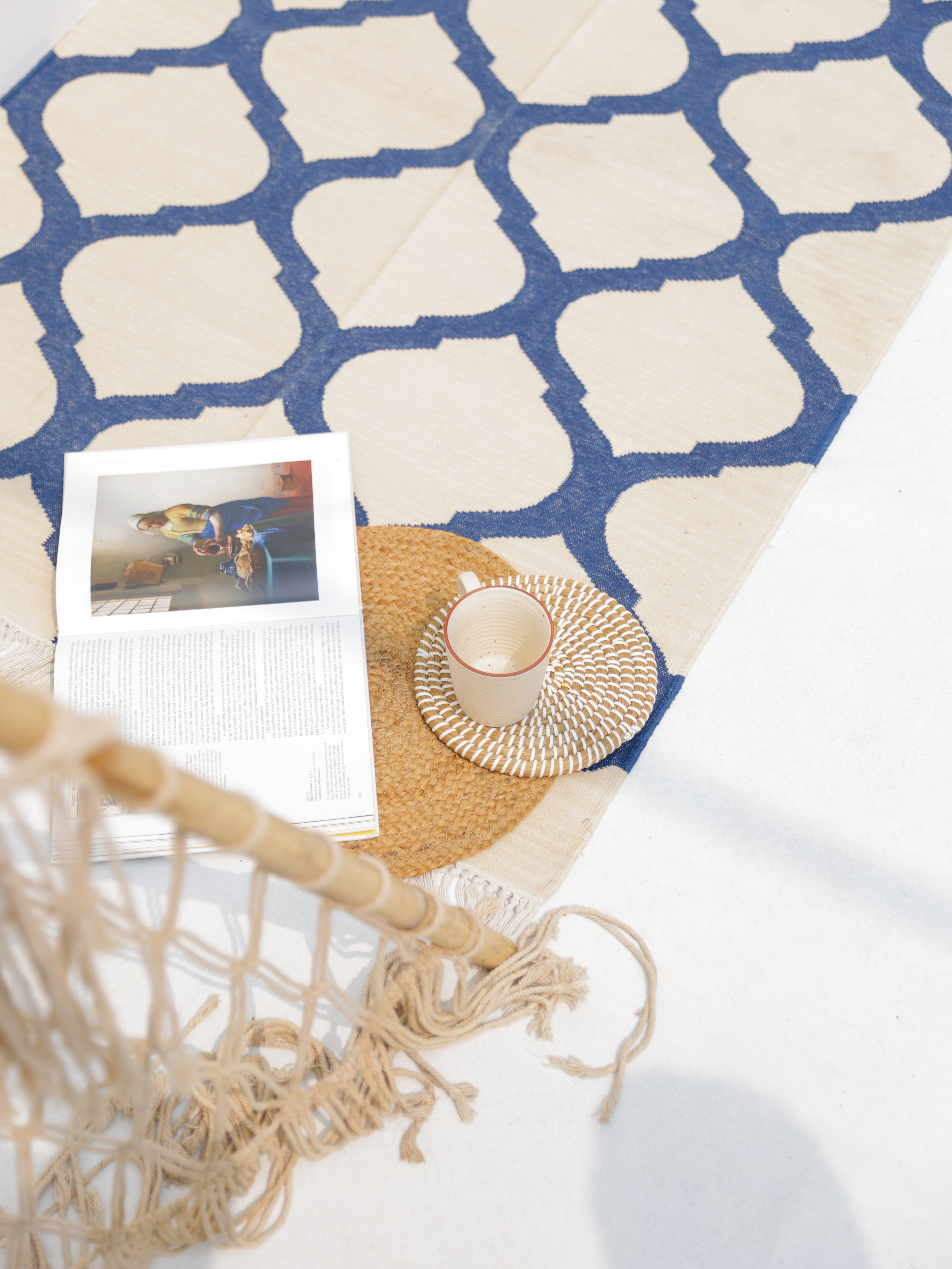 THE TAJ CARPET. BLUE