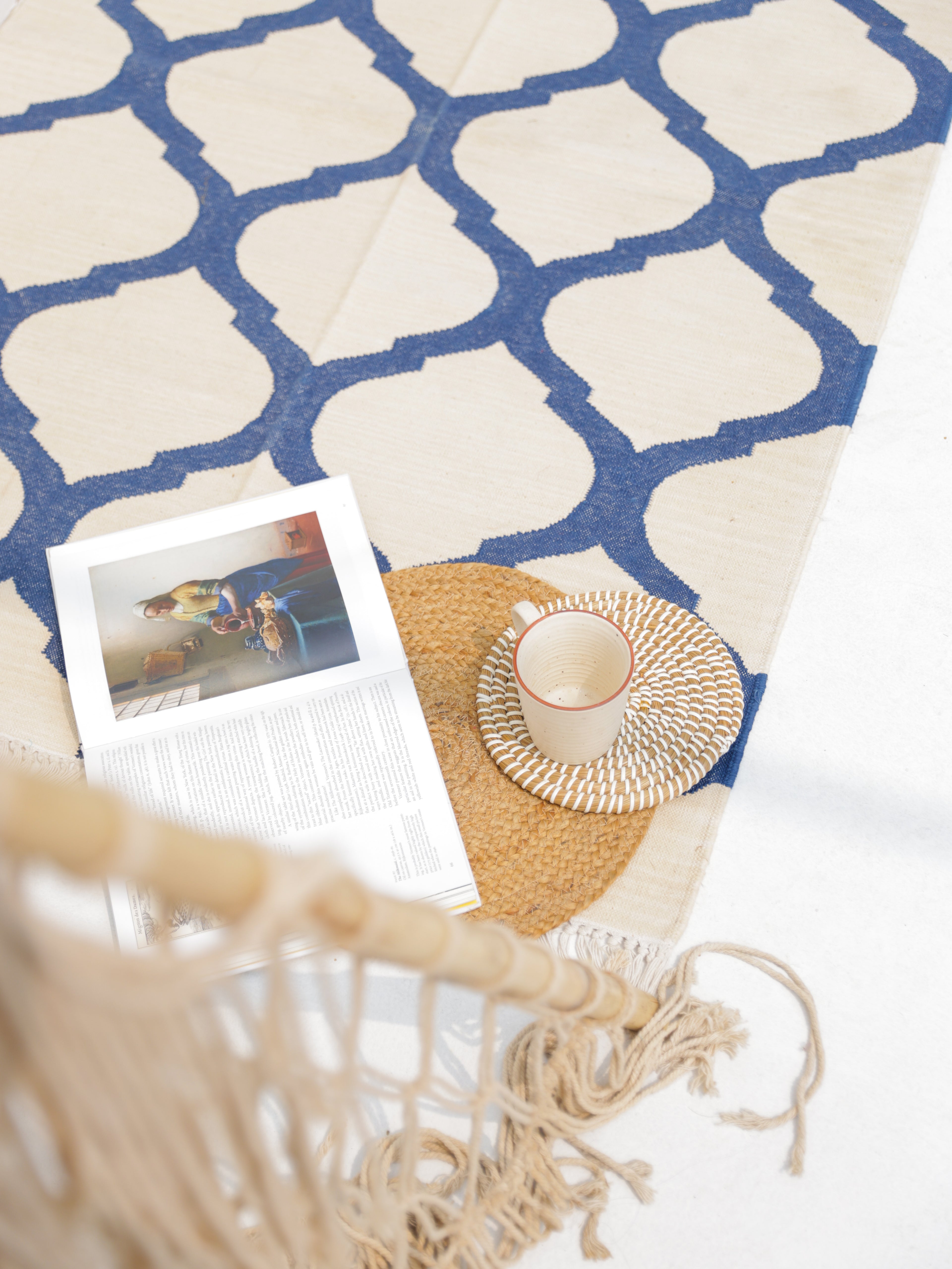 THE TAJ CARPET. BLUE