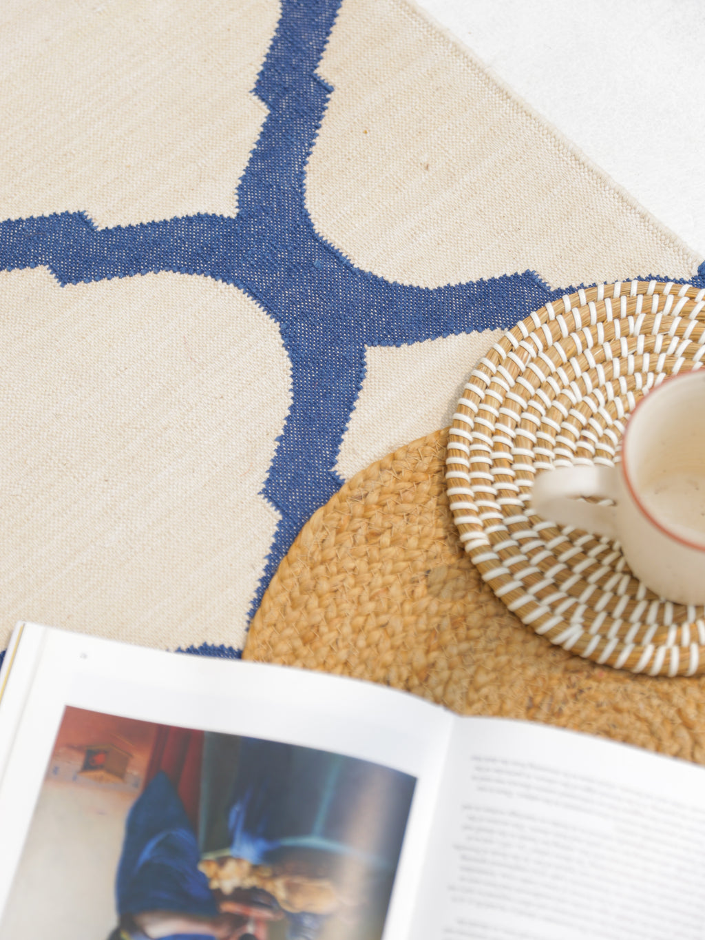 THE TAJ CARPET. BLUE