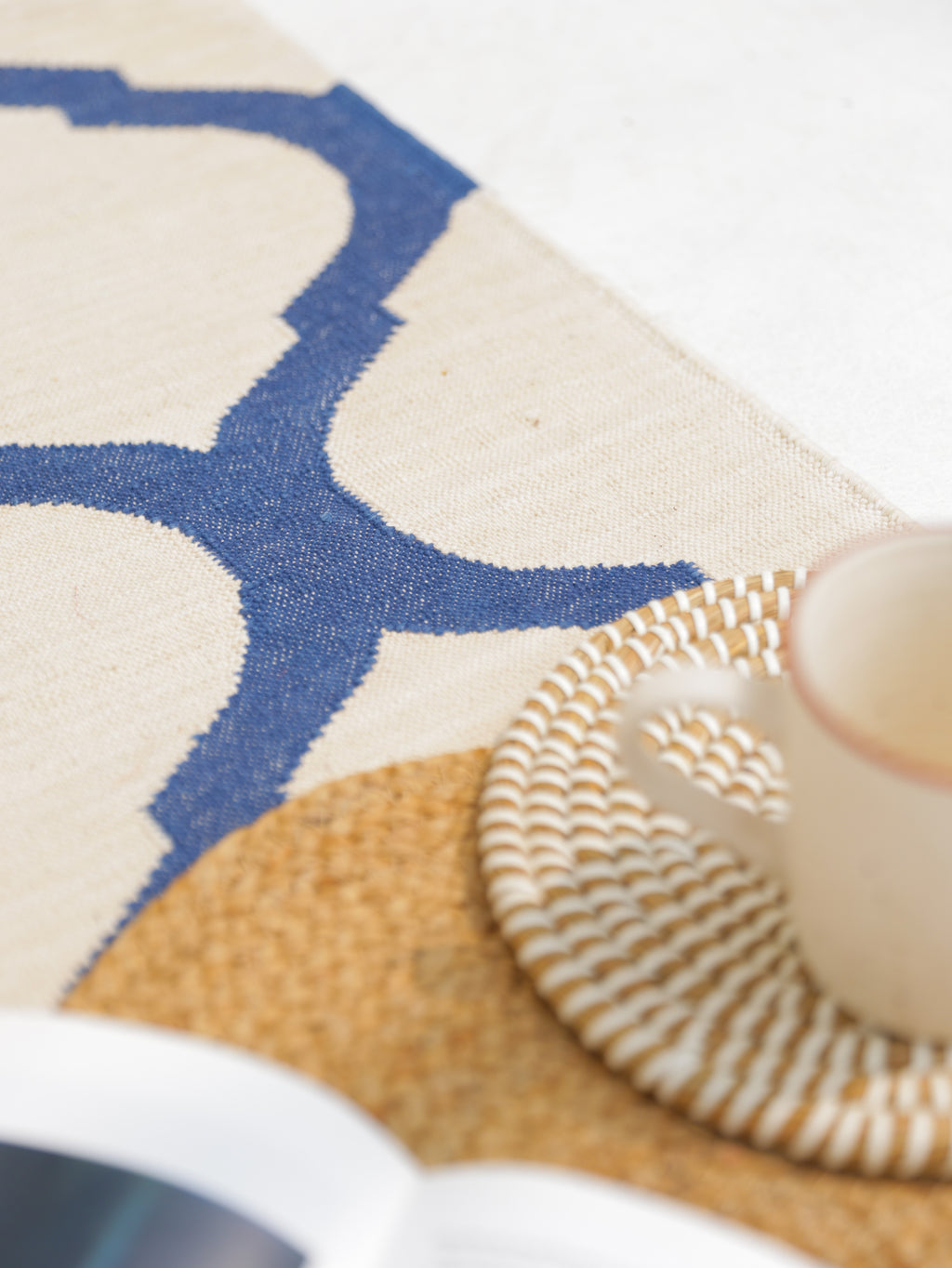 THE TAJ CARPET. BLUE