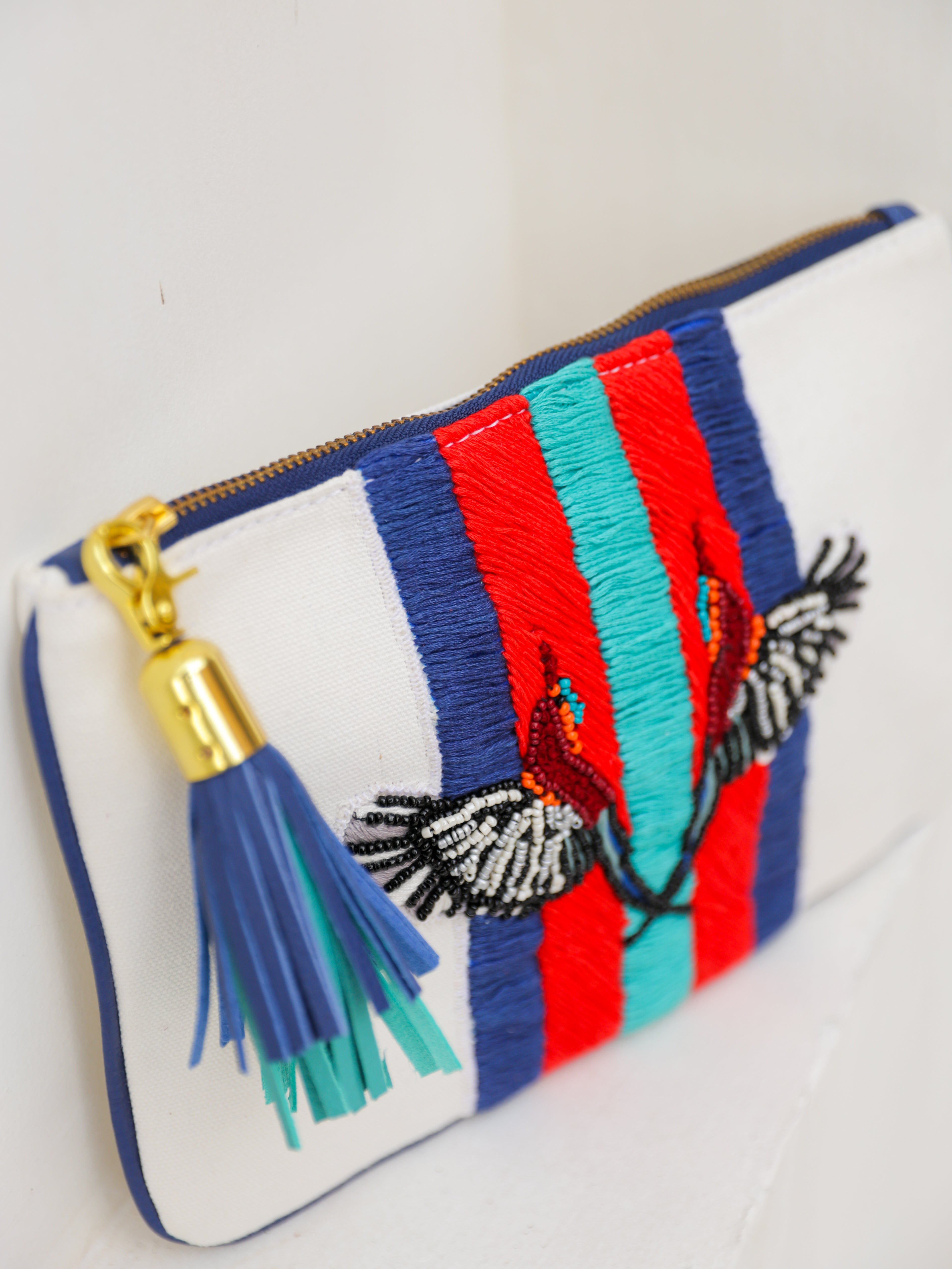CRIMSON BLUE CLUTCH