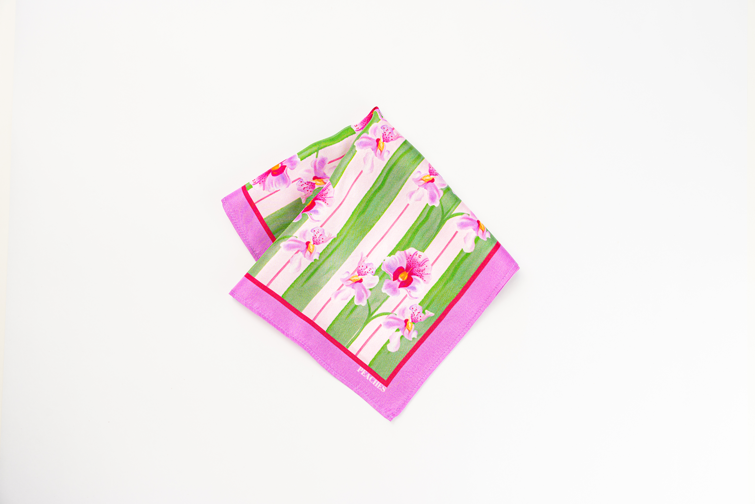 The Vanda Flower Bunch Pocket Square