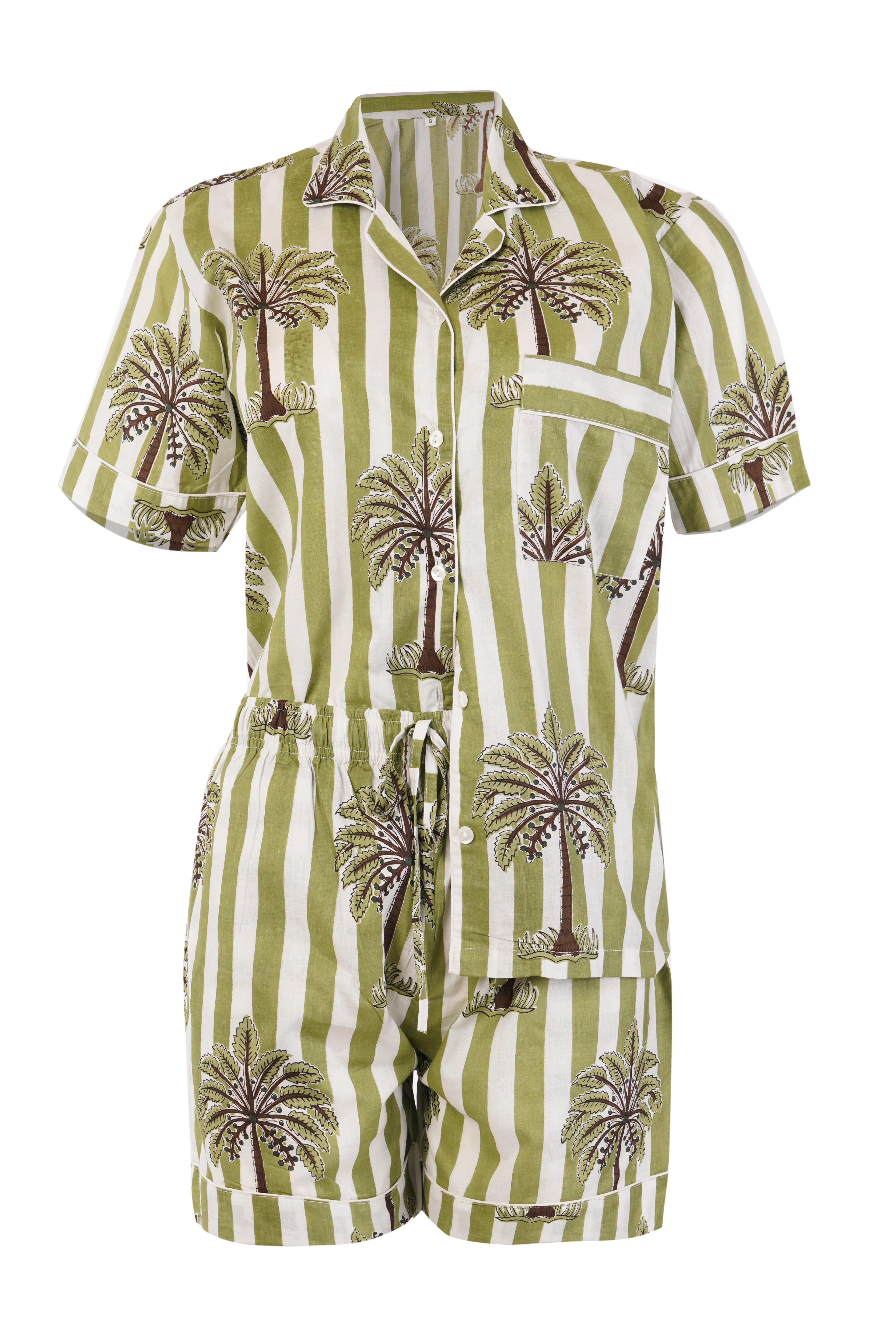 THE PALM & STRIPES DARK  GREEN