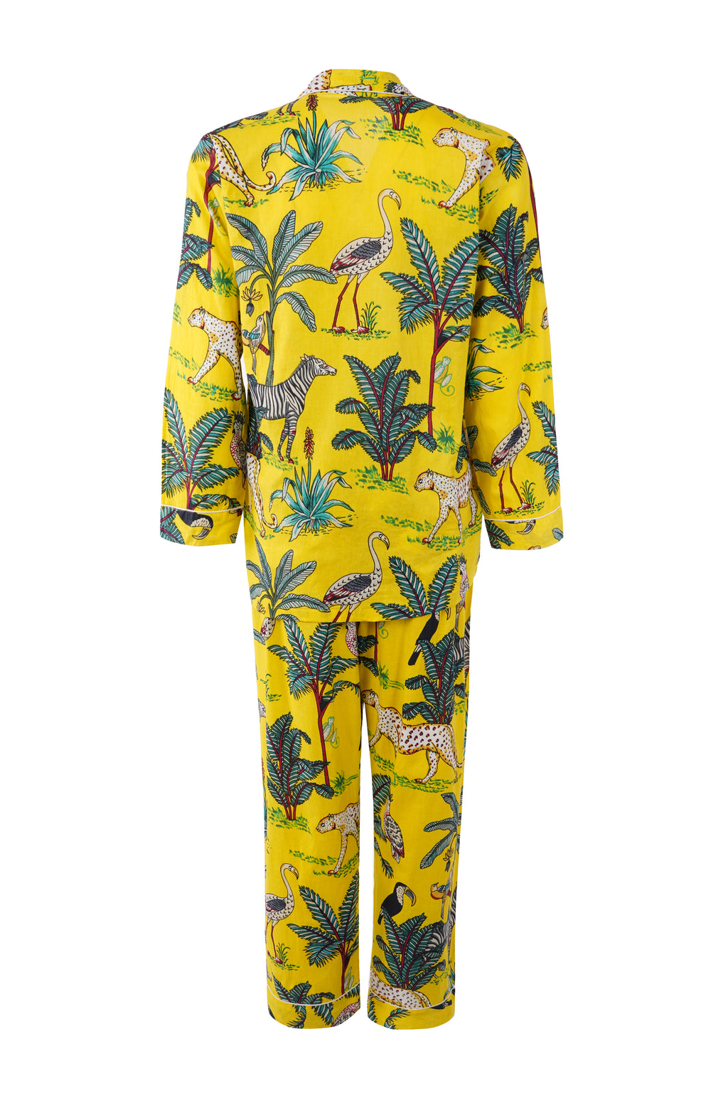 JUNGLE SCENE BRIGHT YELLOW
