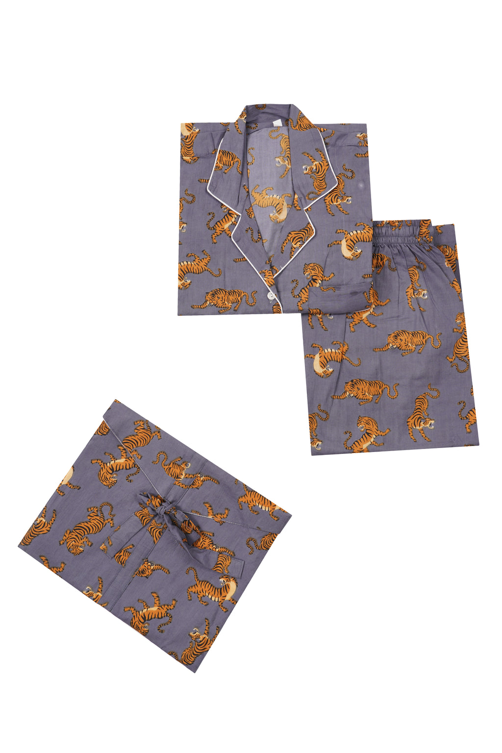 THE TIGER STORY  MUTED BLUE