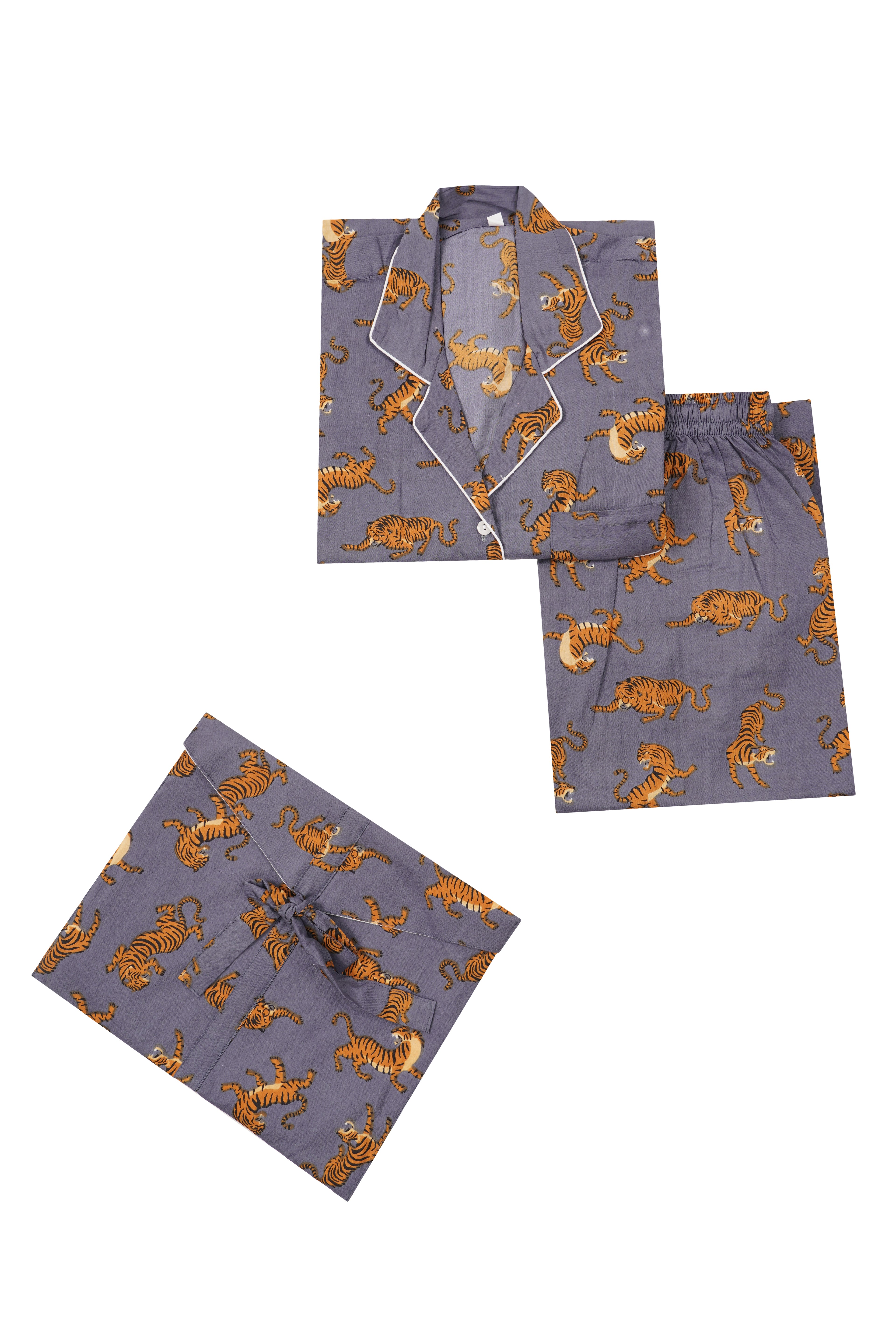 THE TIGER STORY  MUTED BLUE