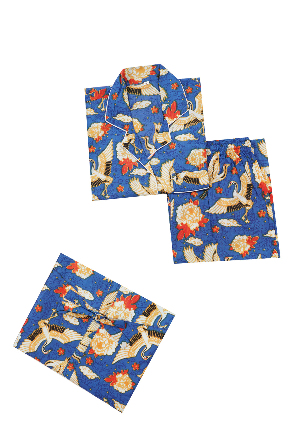 FLYING BIRDS DEEP BLUE