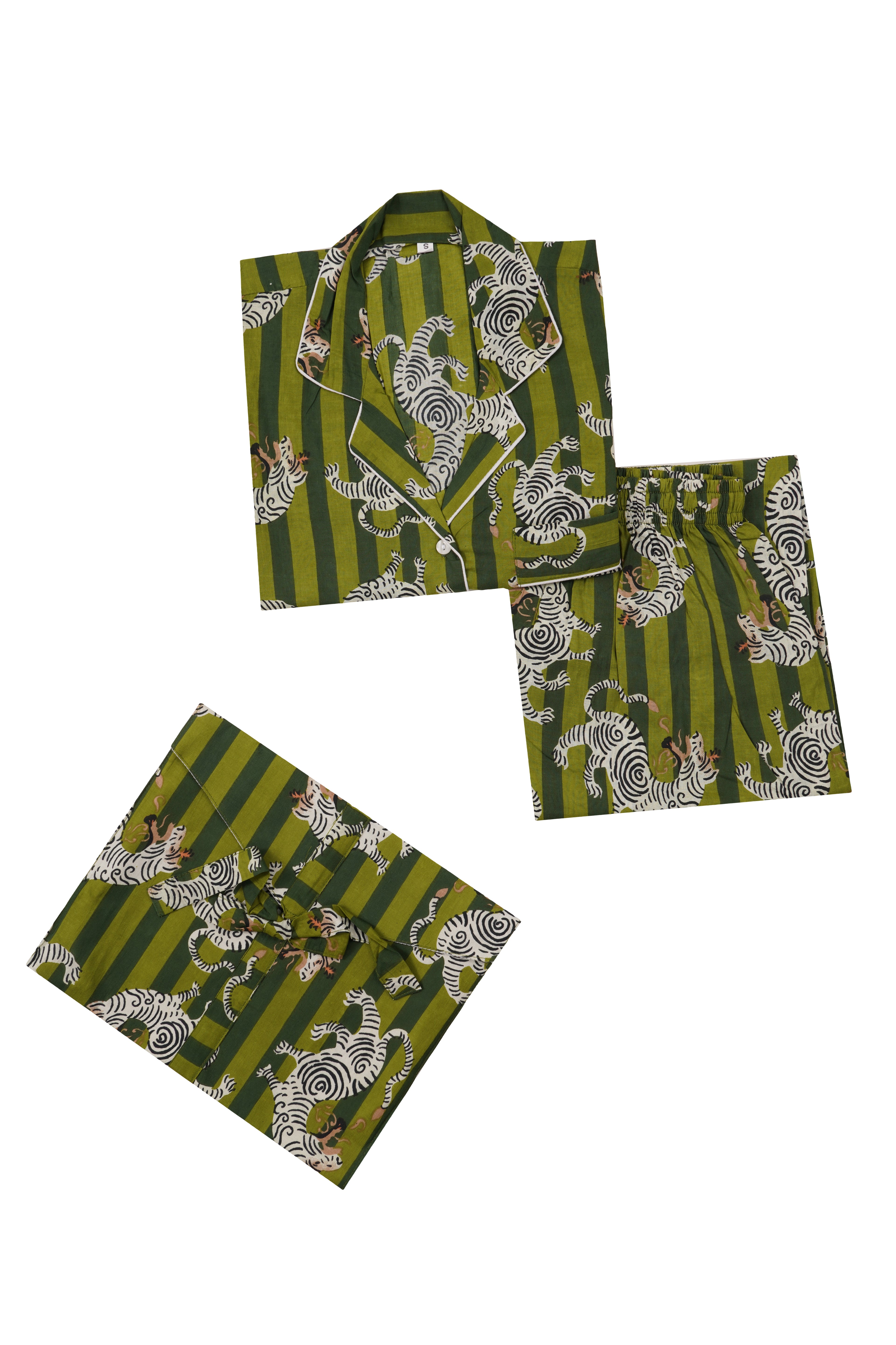 THE ZEBRA STRIPES ARMY GREEN