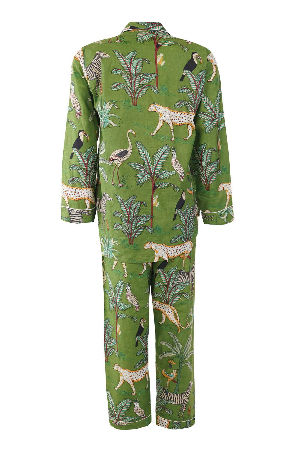 JUNGLE SCENE PALE GREEN