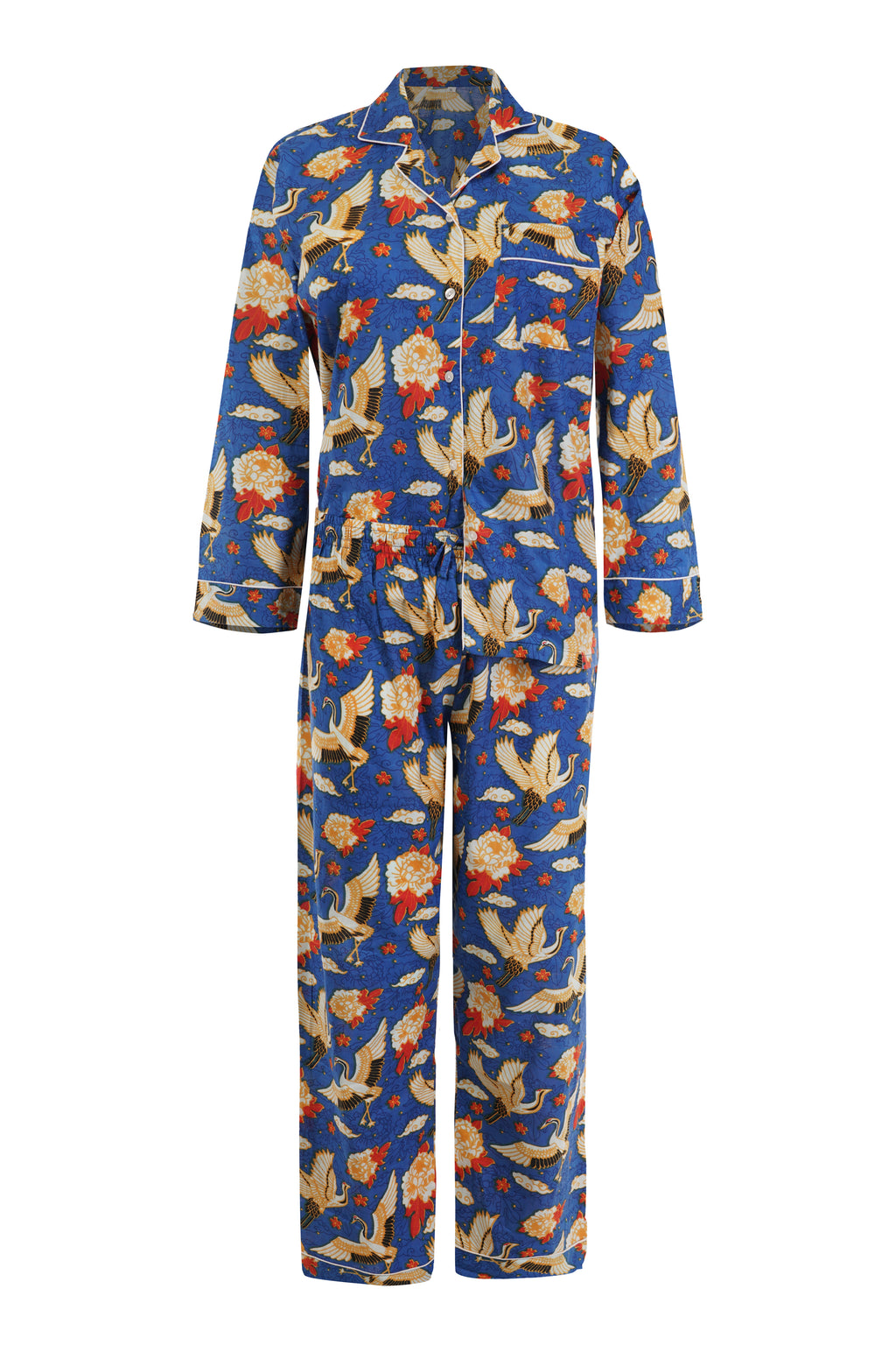 FLYING BIRDS DEEP BLUE