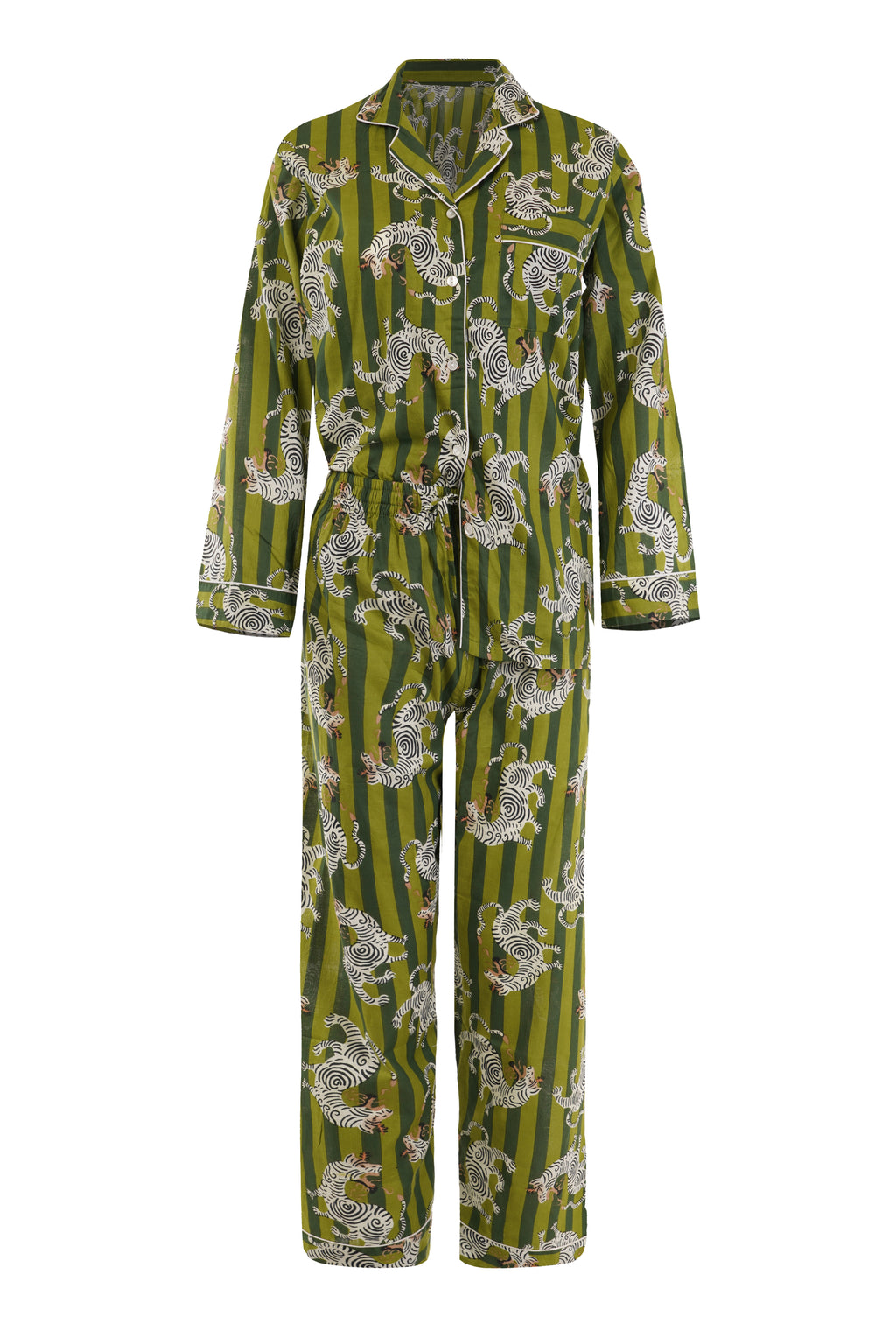 THE ZEBRA STRIPES ARMY GREEN