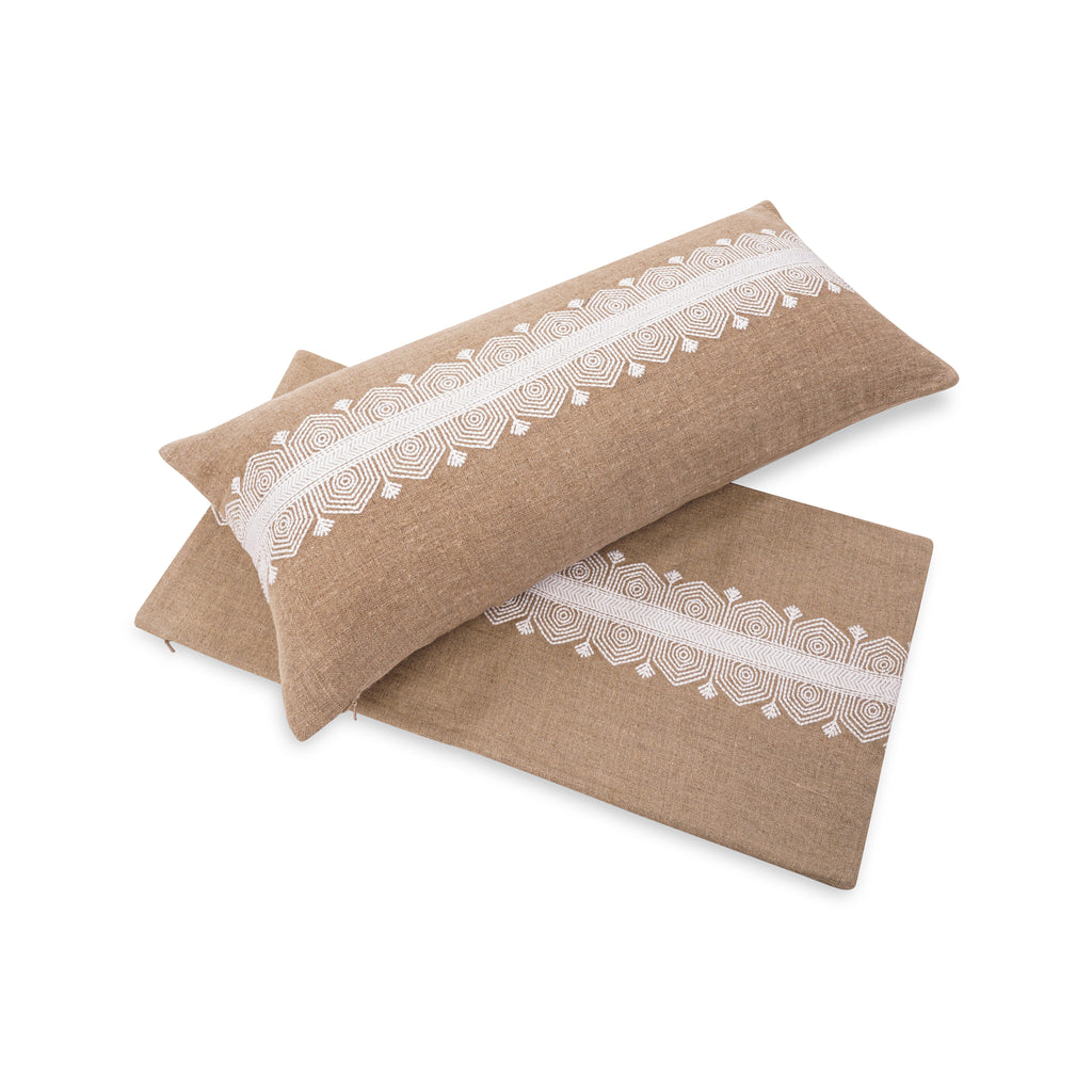 THE BUCKLE CUSHION BEIGE