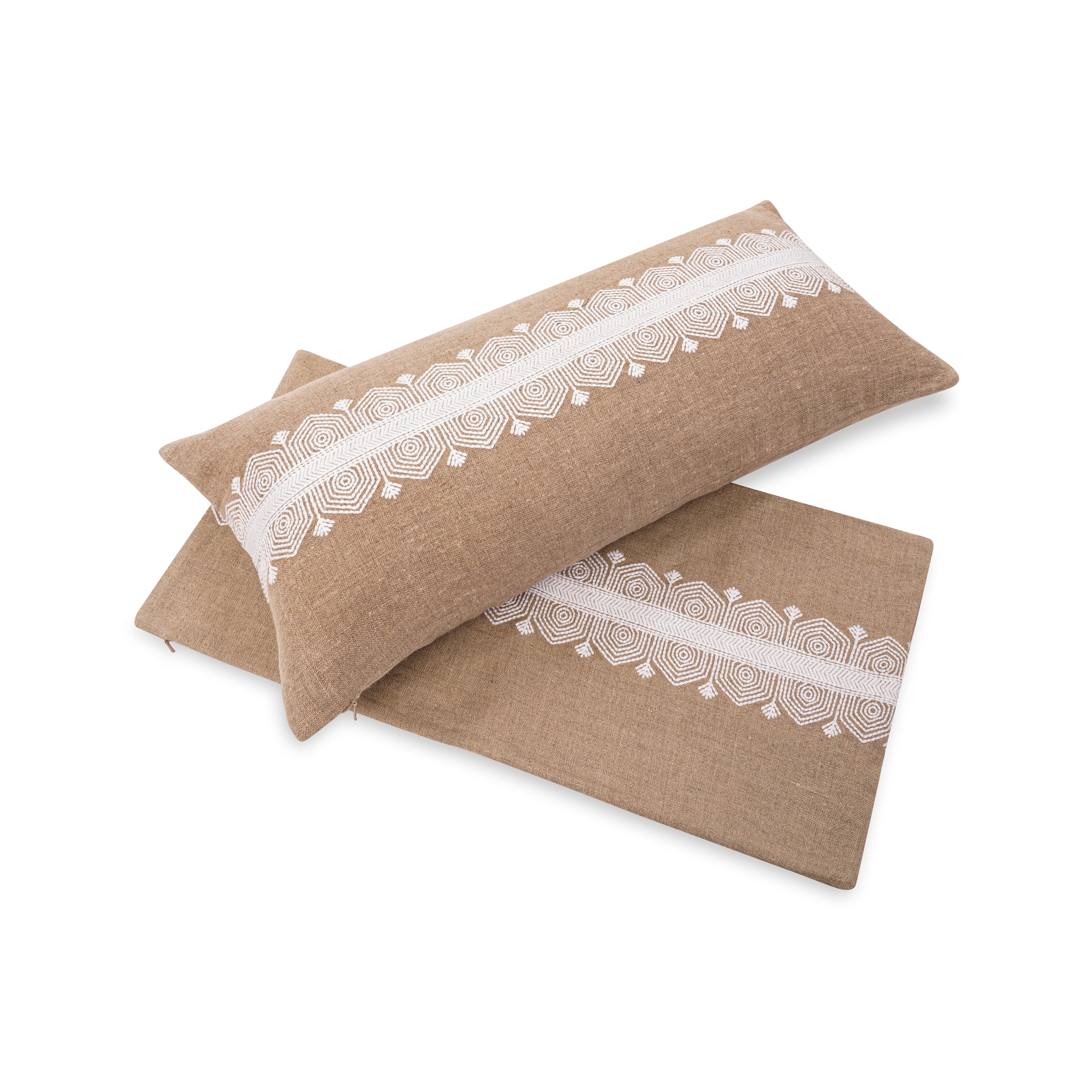 THE BUCKLE CUSHION BEIGE