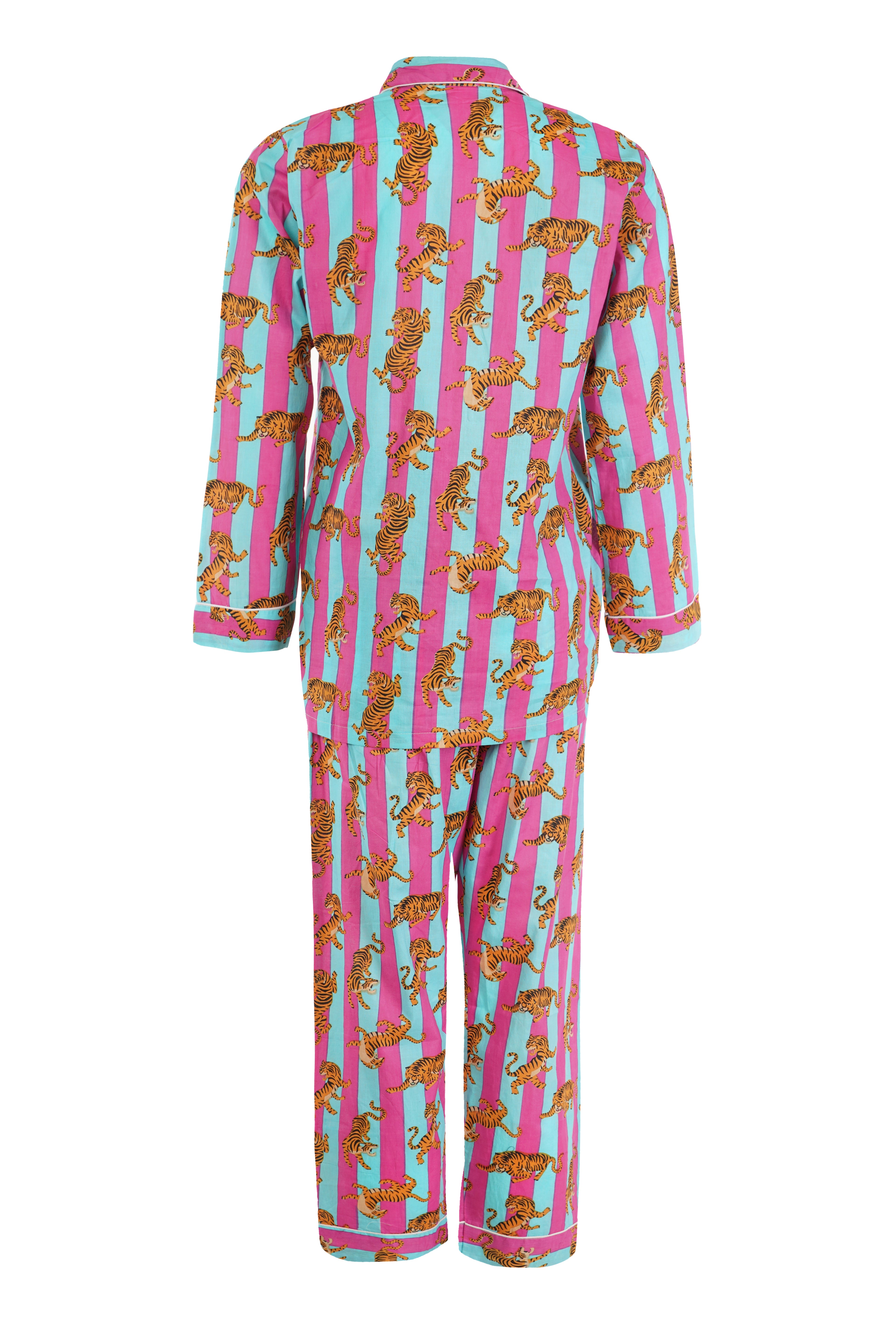 FLYING TIGERS PINK & BLUE STRIPES