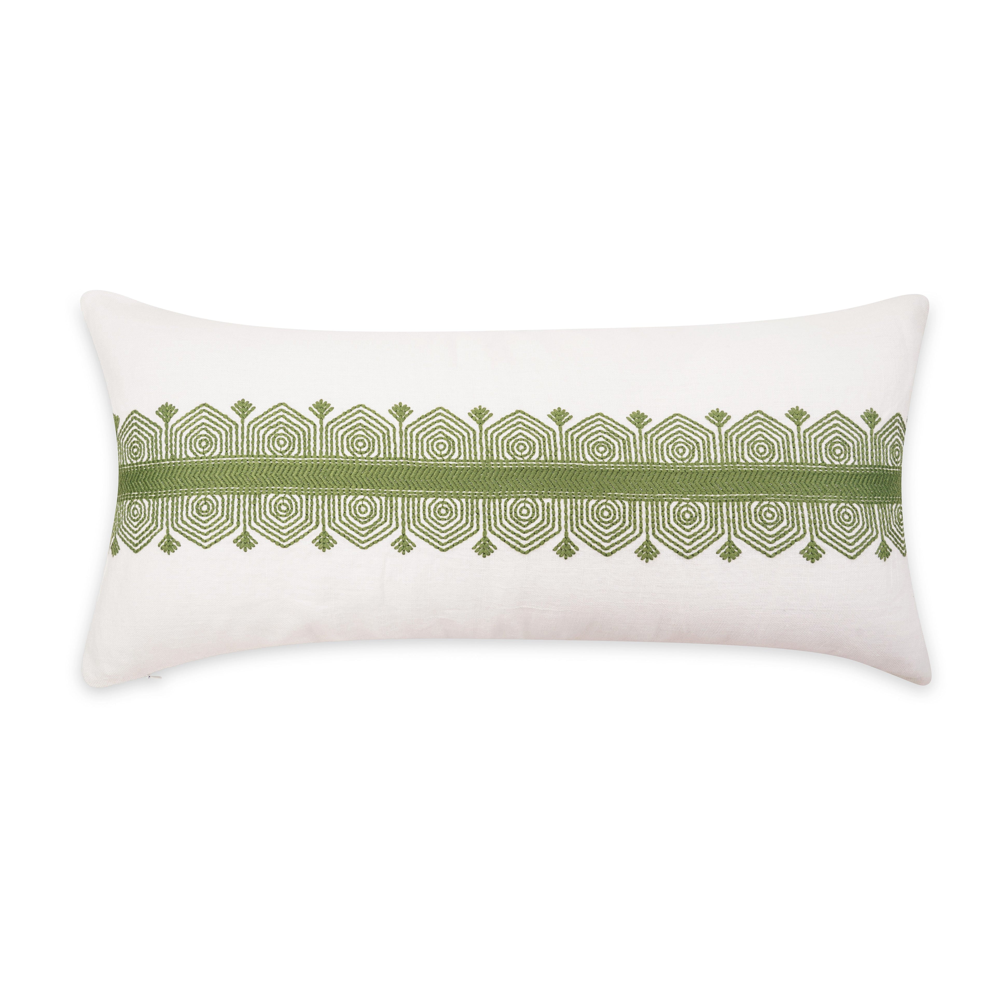 THE BUCKLE CUSHION EMERALD GREEN