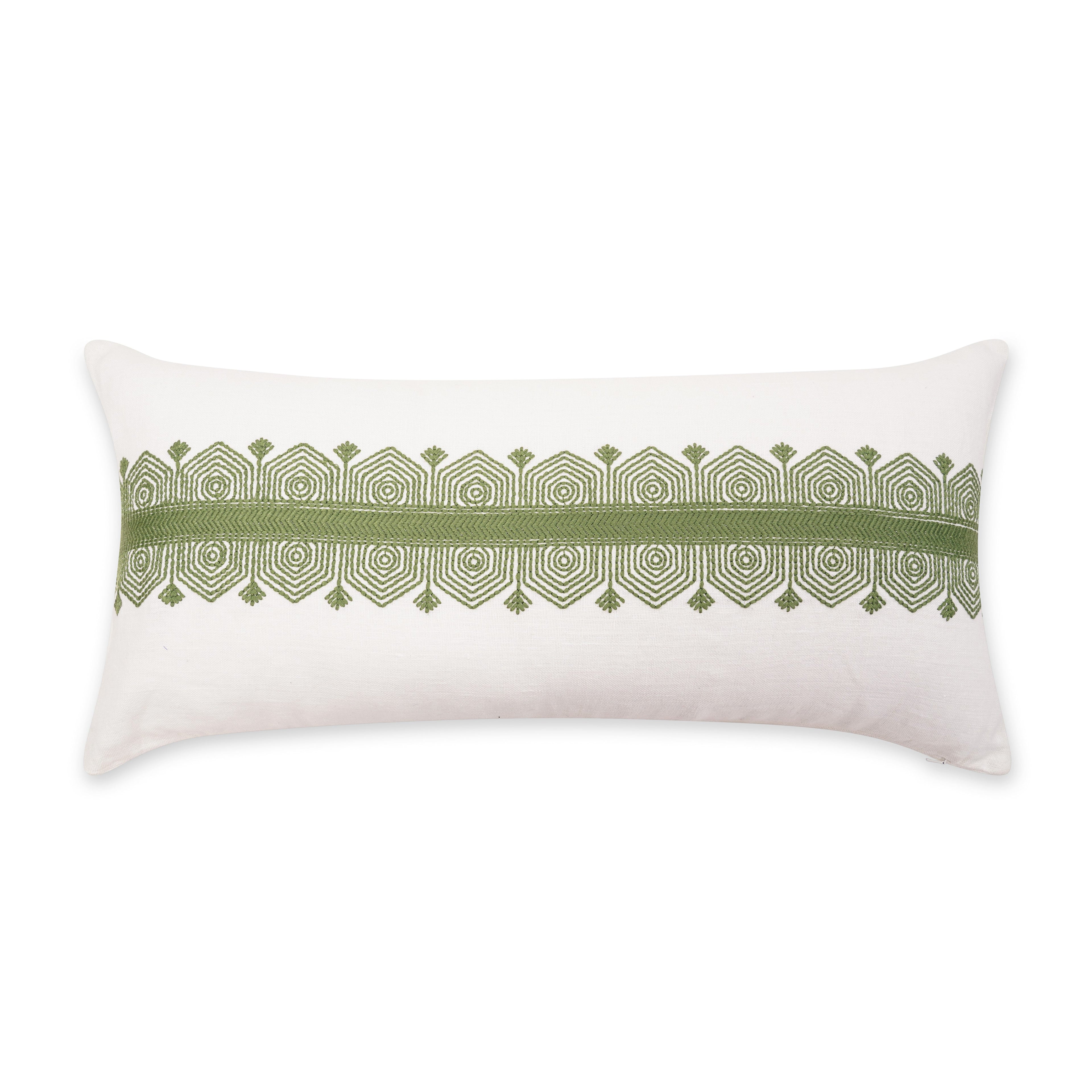 THE BUCKLE CUSHION EMERALD GREEN