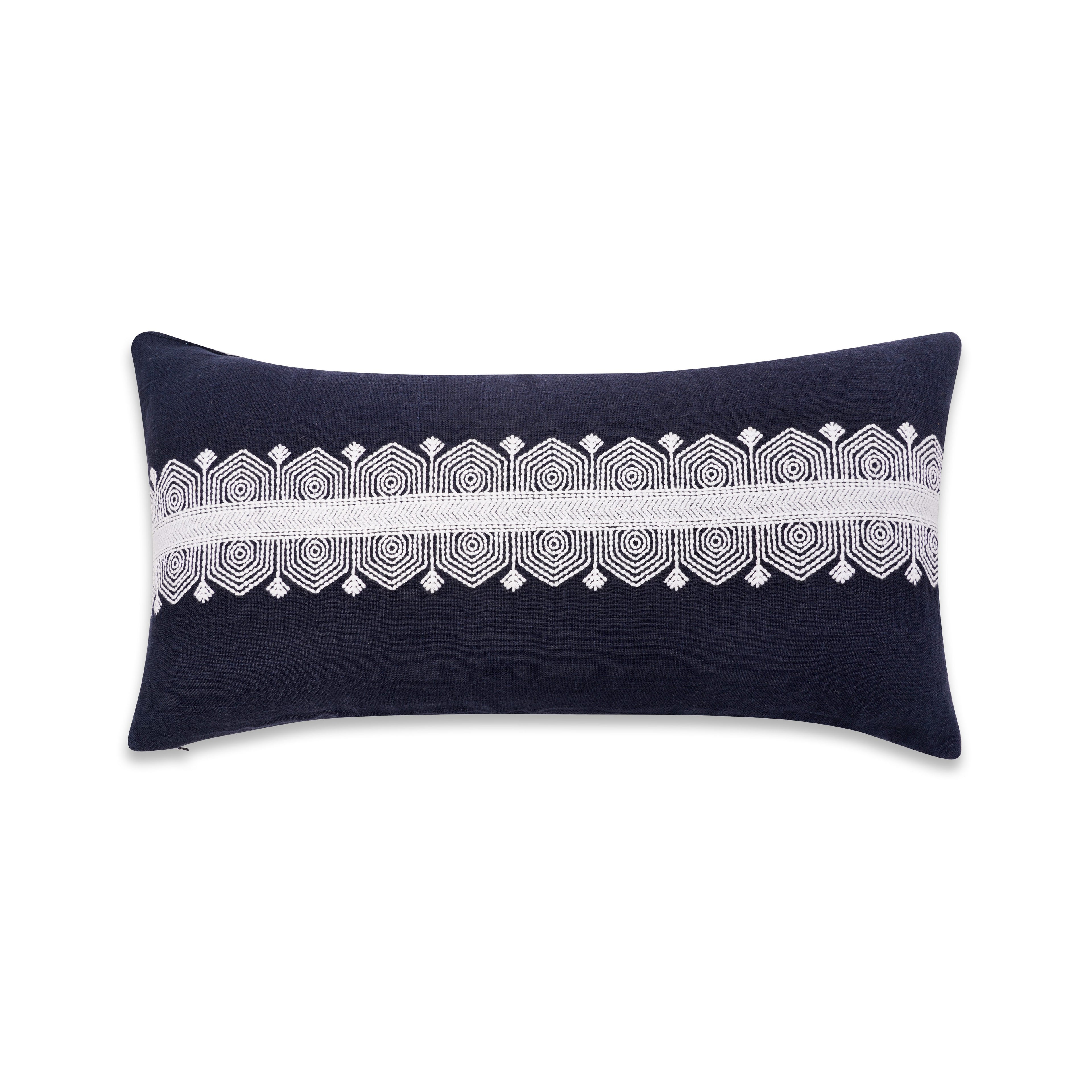 THE BUCKLE CUSHION DARK BLUE