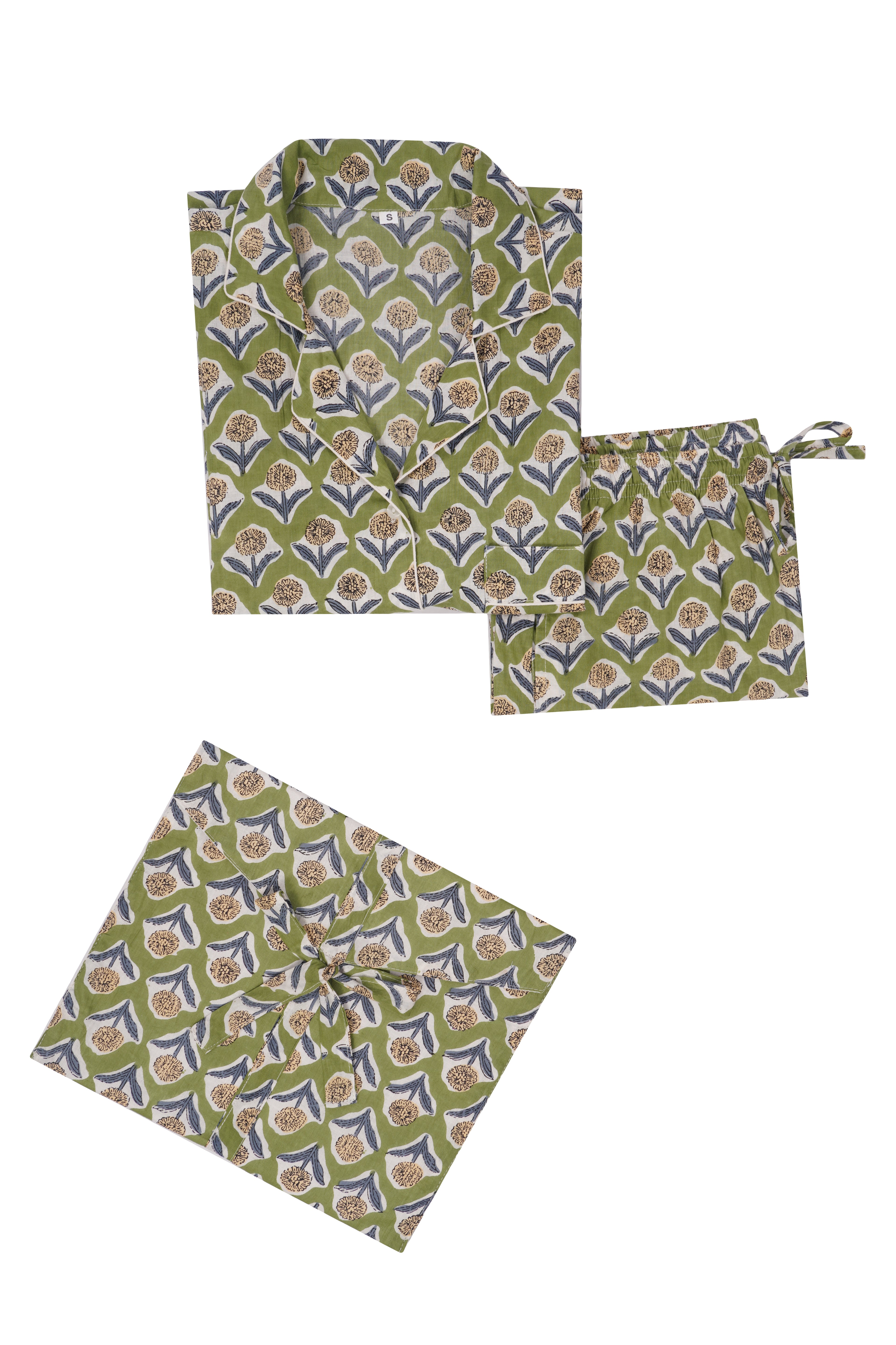 SINGLE FLOWER GREEN  SET