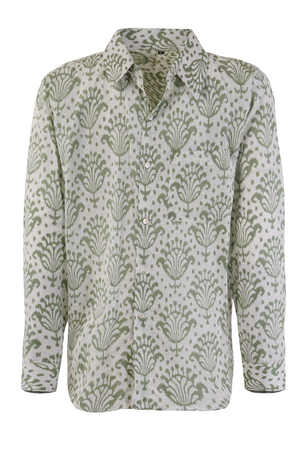 THE INK PATTERN GREEN SHIRT