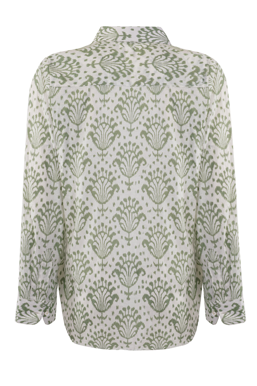 THE INK PATTERN GREEN SHIRT