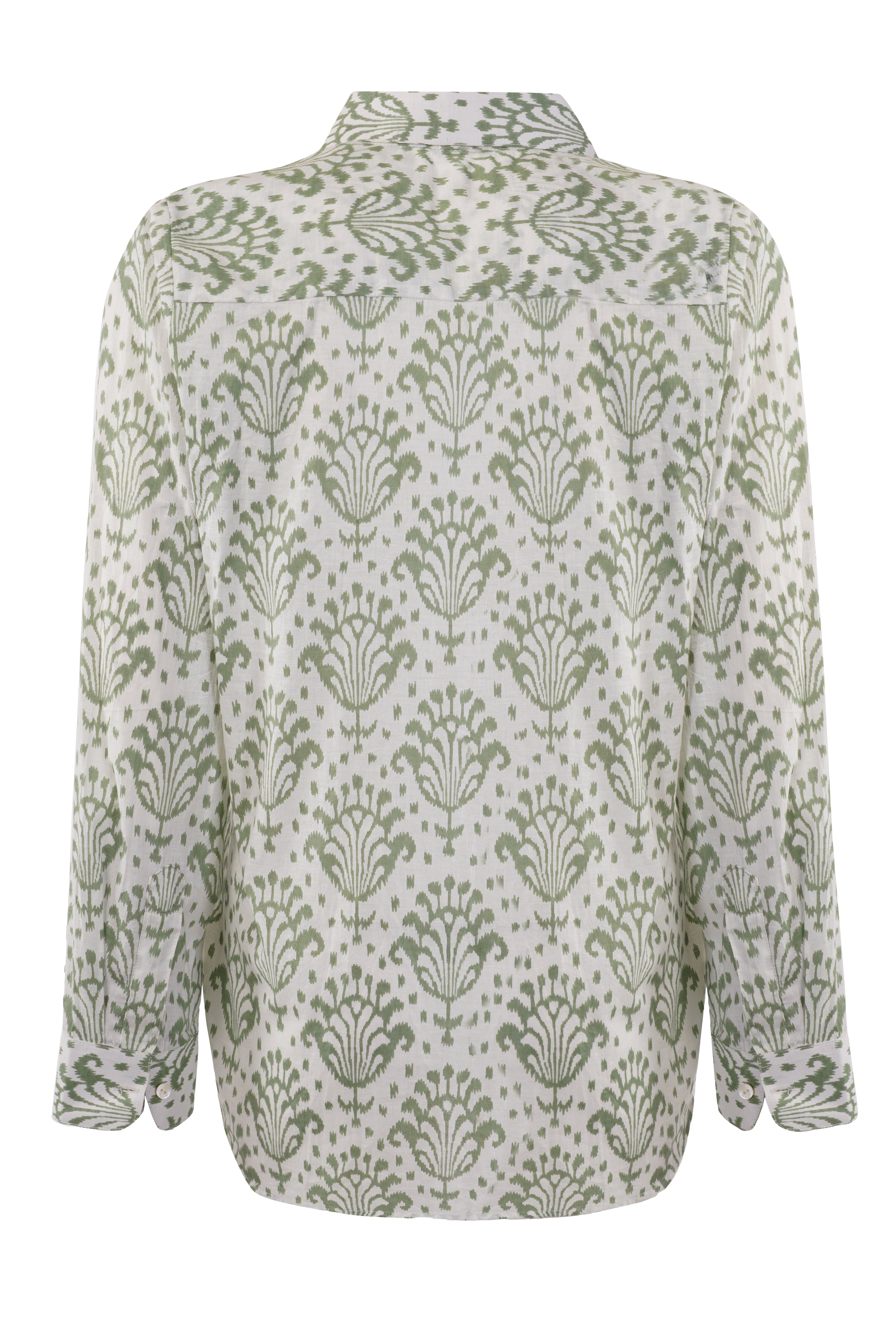 THE INK PATTERN GREEN SHIRT