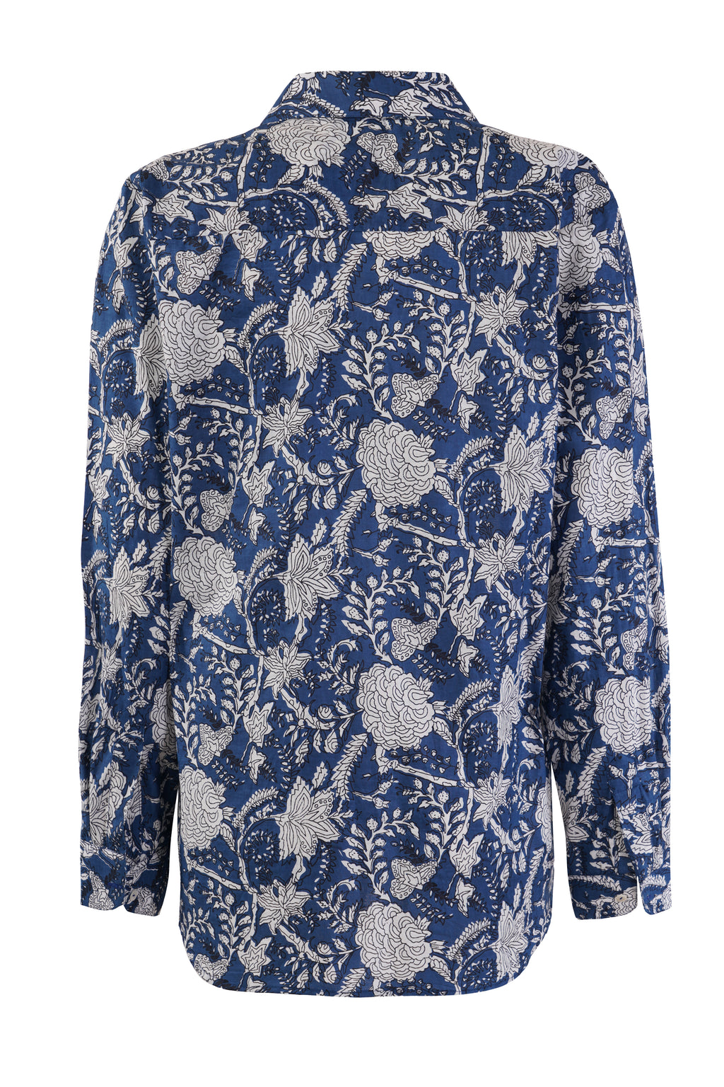 DARK BLUE SELF PATTERN SHIRT