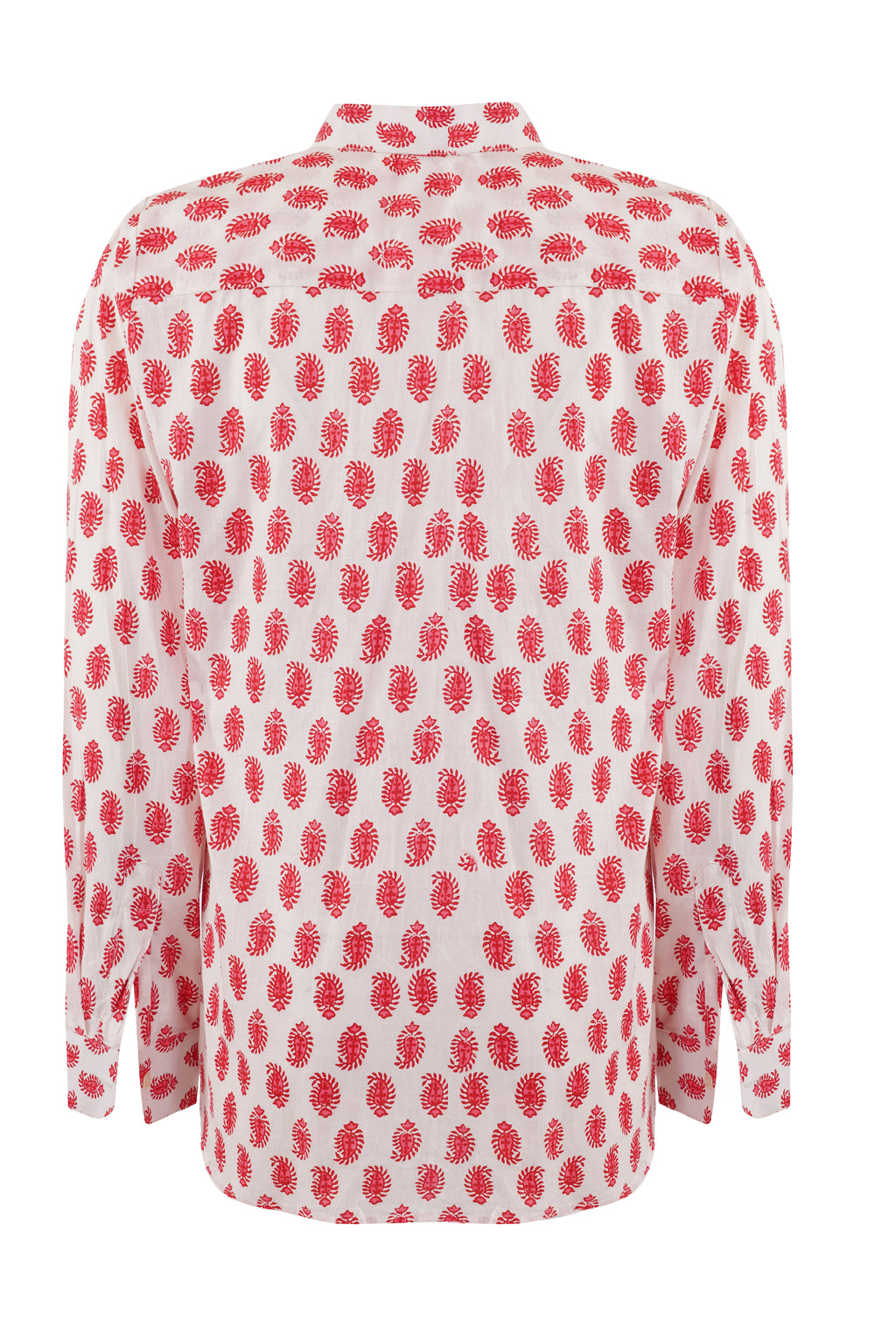 CREAM WITH PINK AMBI PATTERN SHIRT