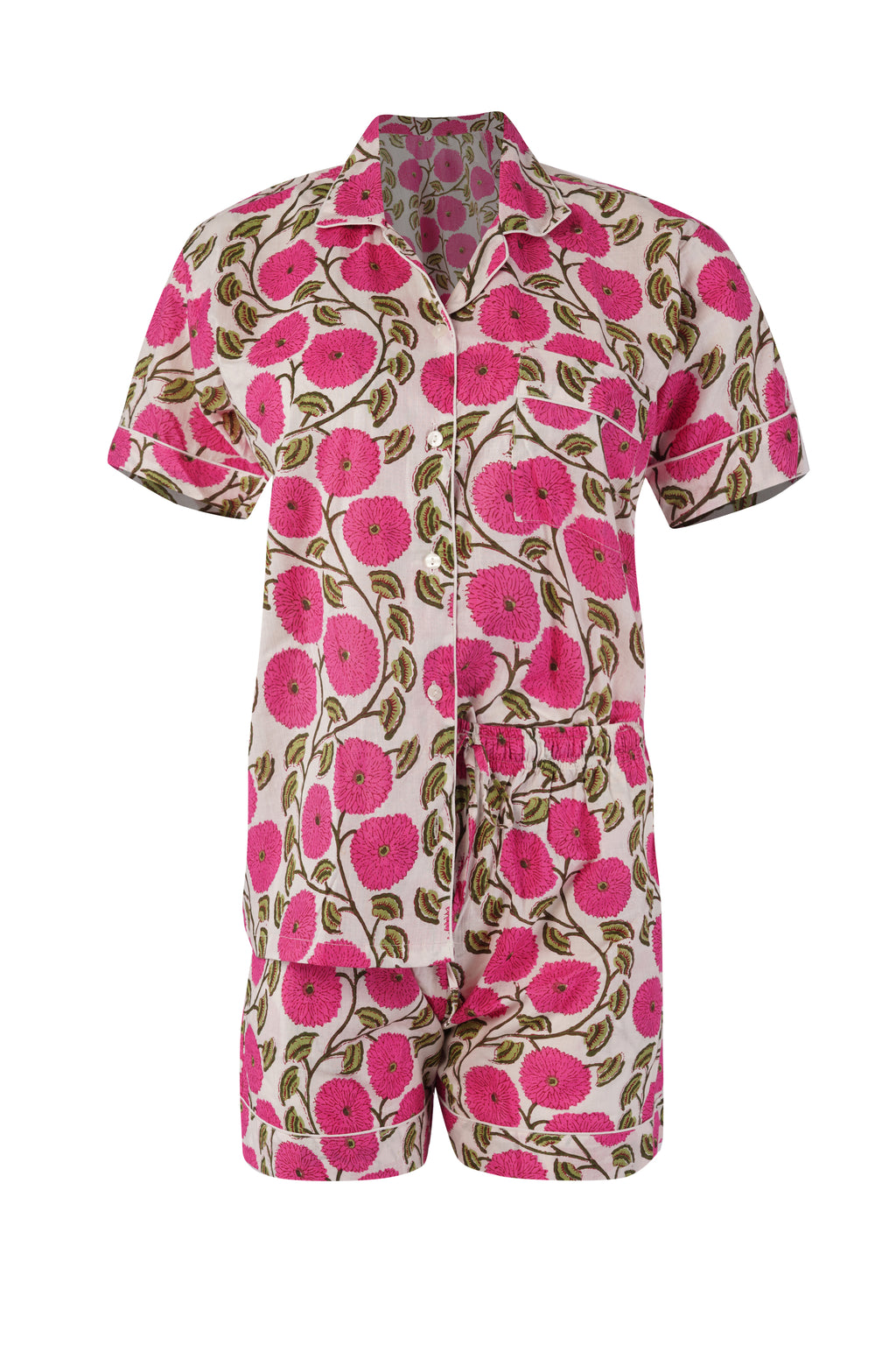 PINK & GREEN FLORAL PATTERN