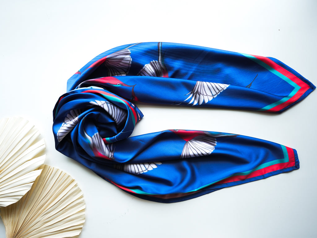 CRIMSON SUNBIRD SCARF
