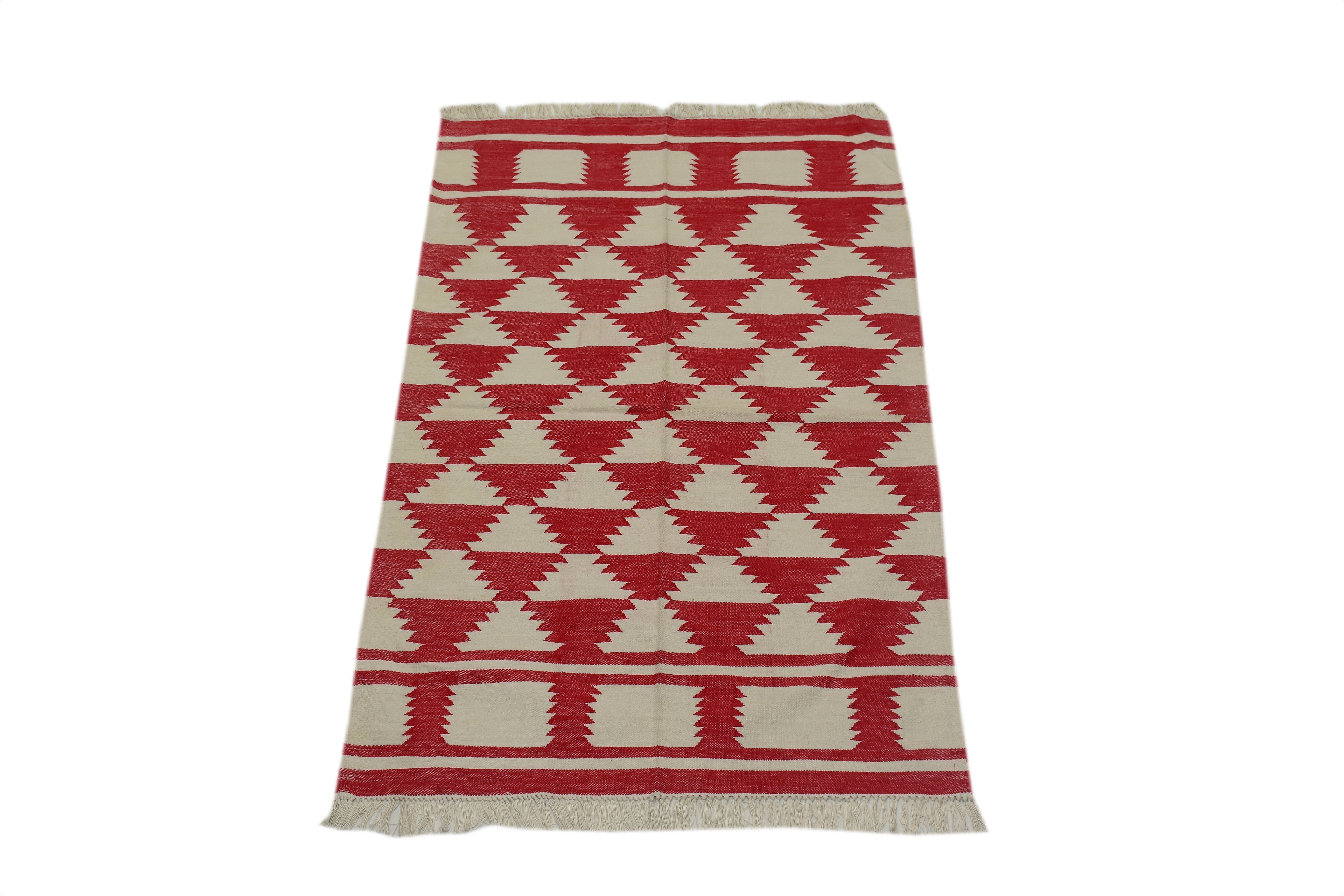 THE RED GEOMETRIC RUG