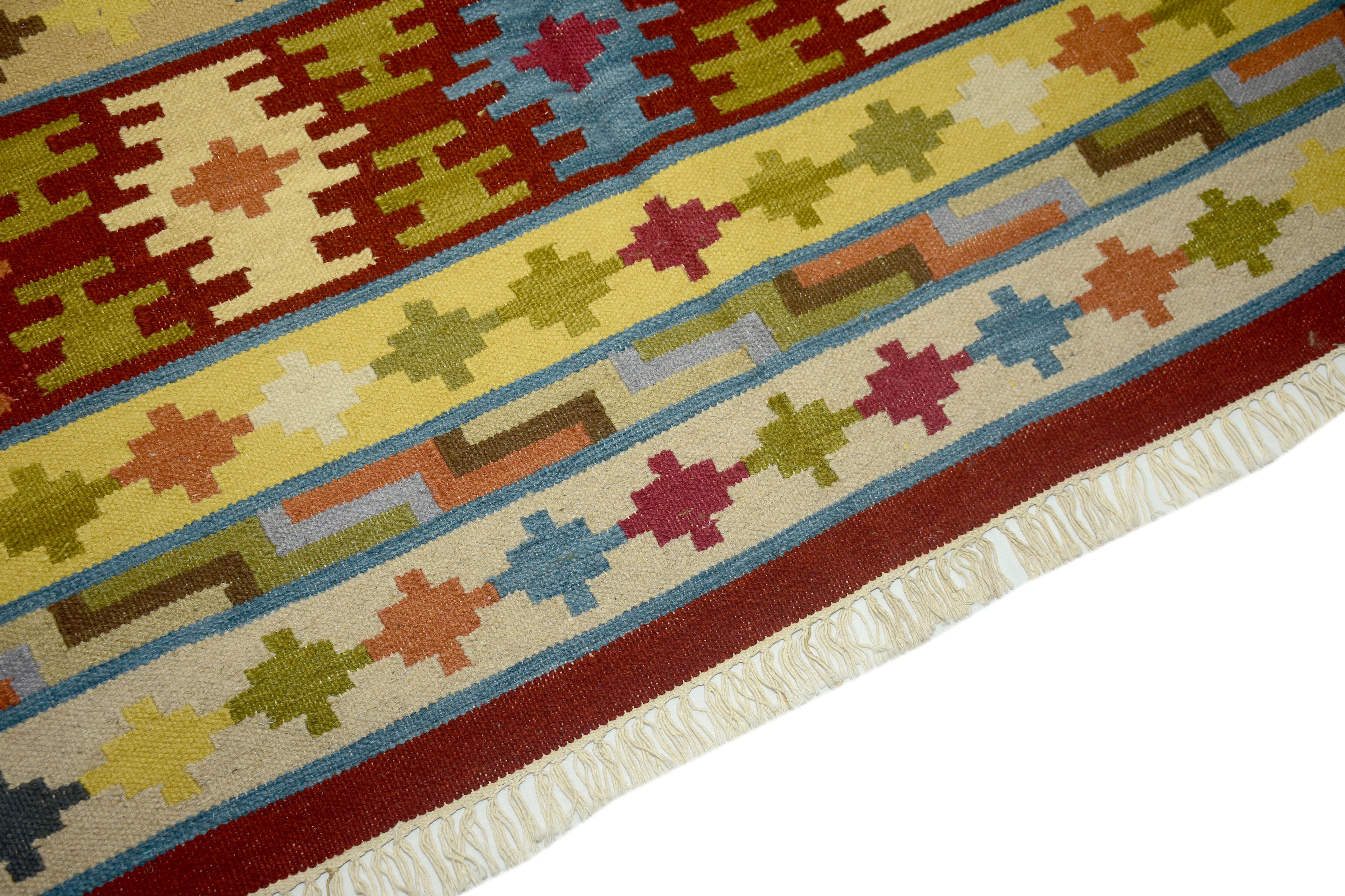 KILM BEIGE & MARROON STRIPES