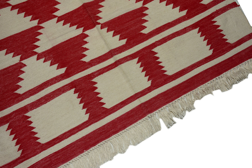 THE RED GEOMETRIC RUG