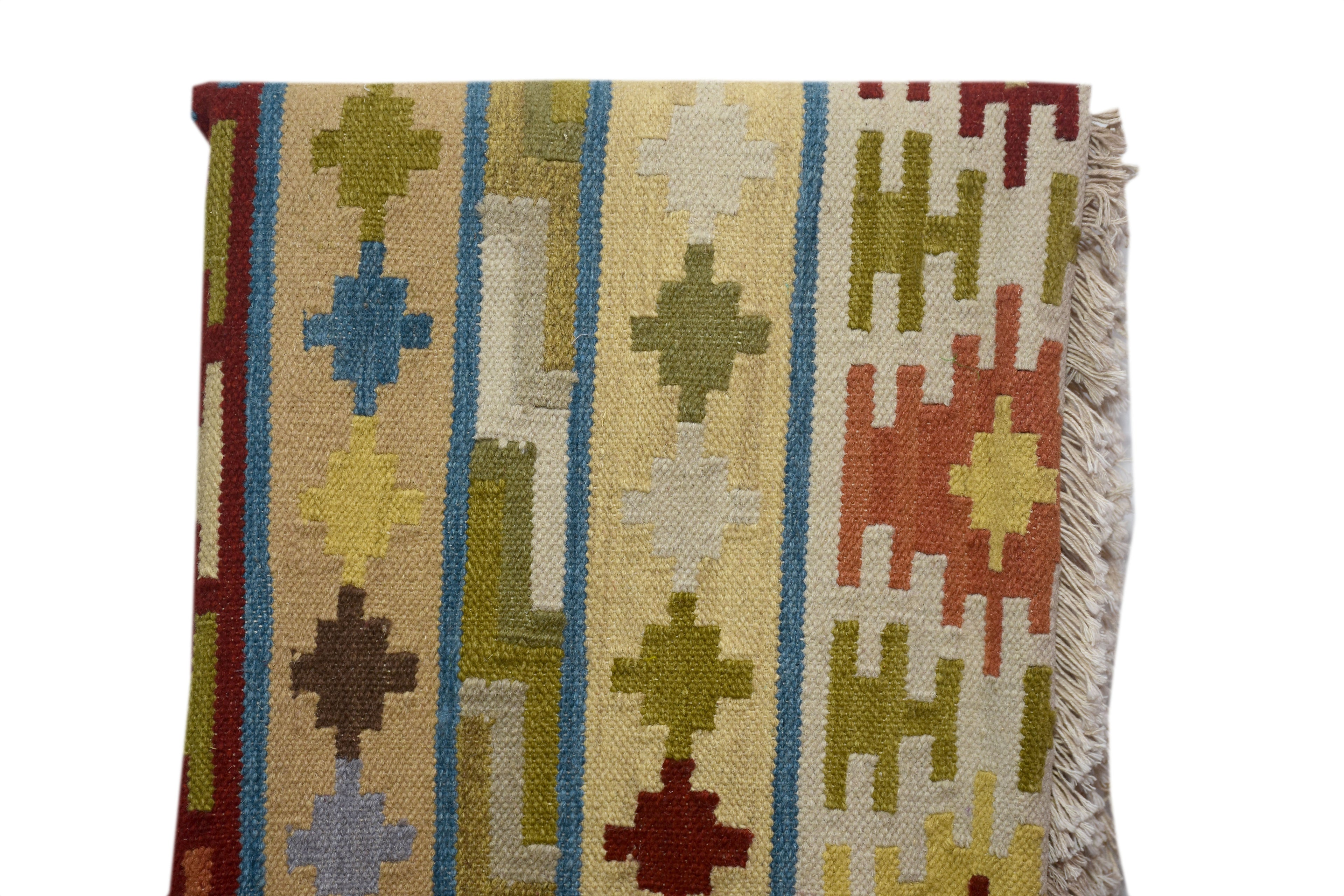 KILM BEIGE & MARROON STRIPES