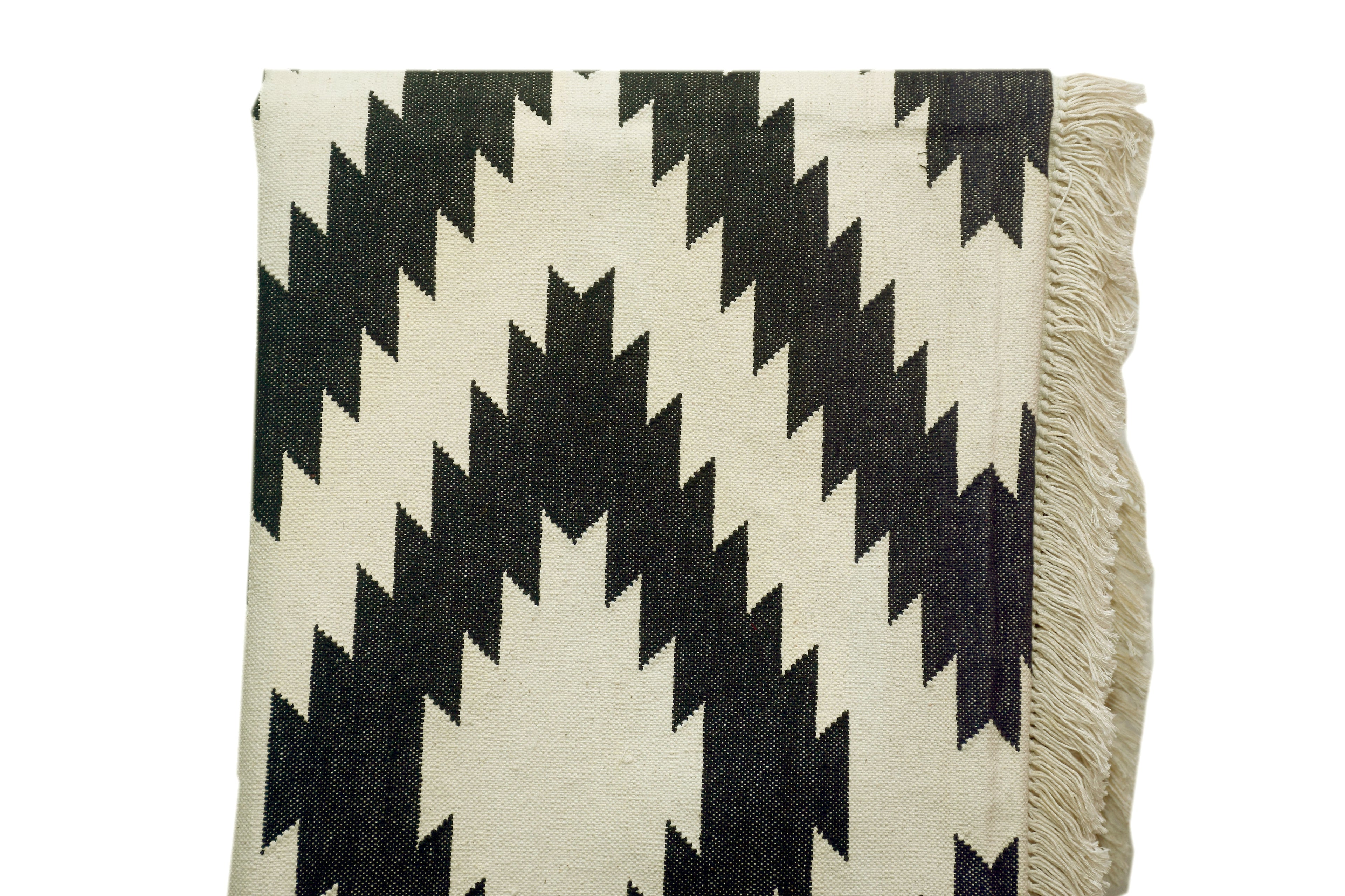 THE ZIGZAG BLACK & WHITE RUG