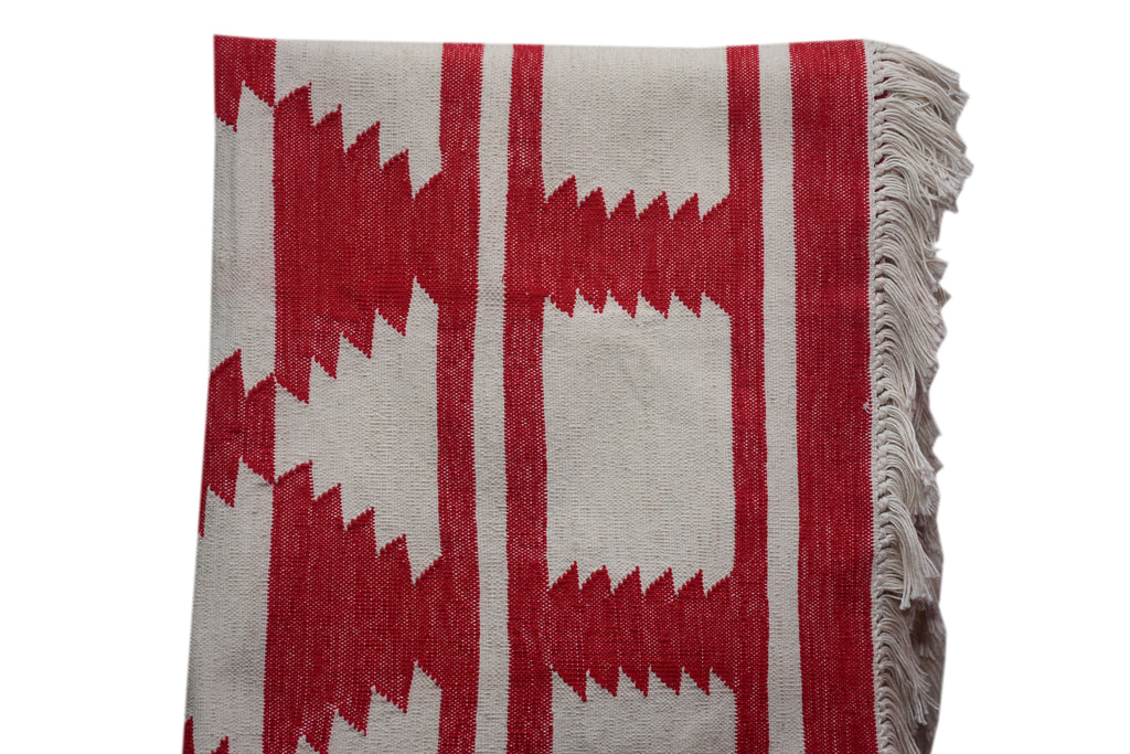 THE RED GEOMETRIC RUG