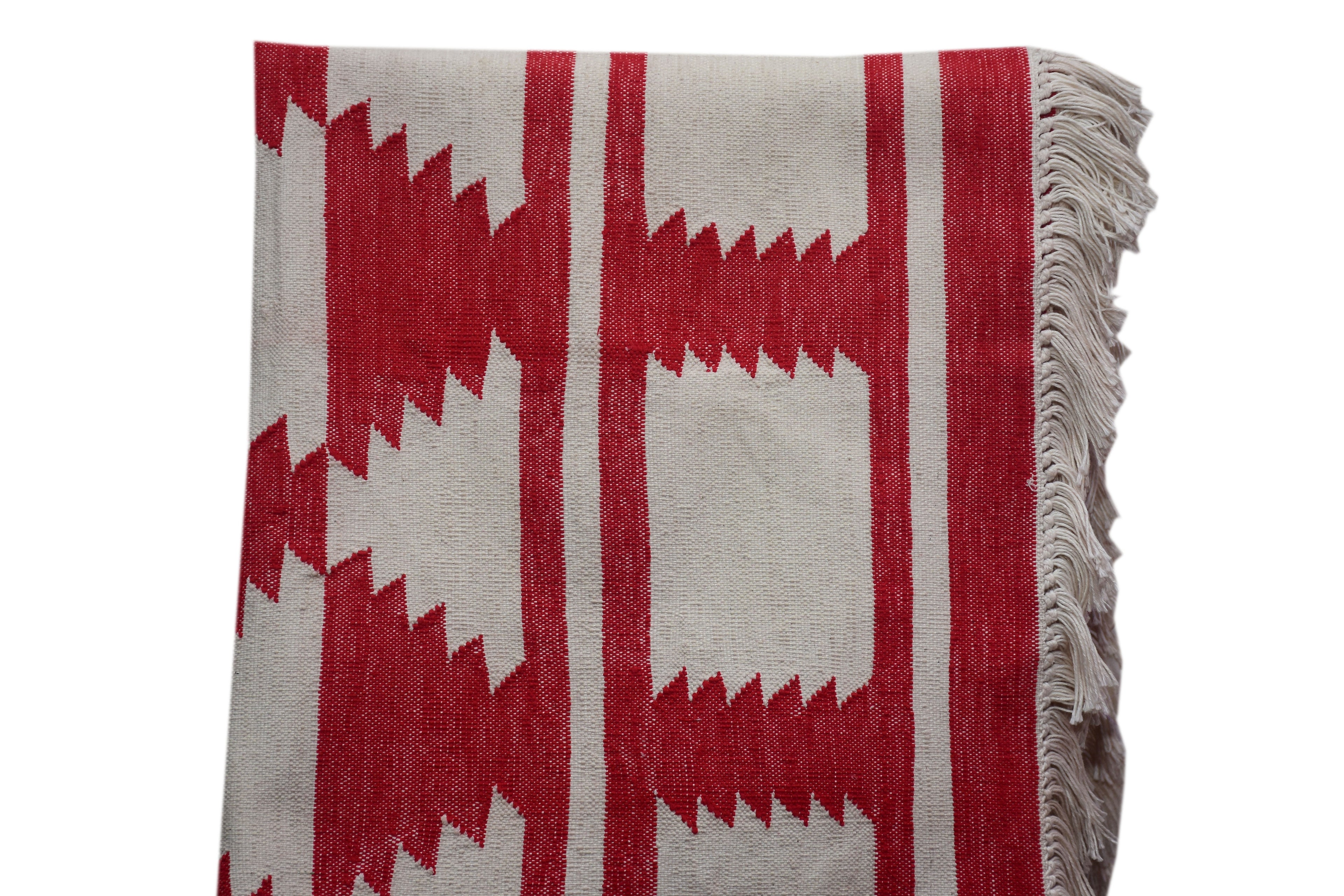 THE RED GEOMETRIC RUG