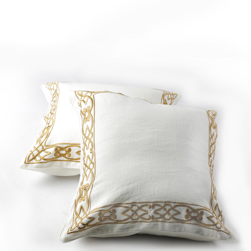 GOLD BORDER CUSHION
