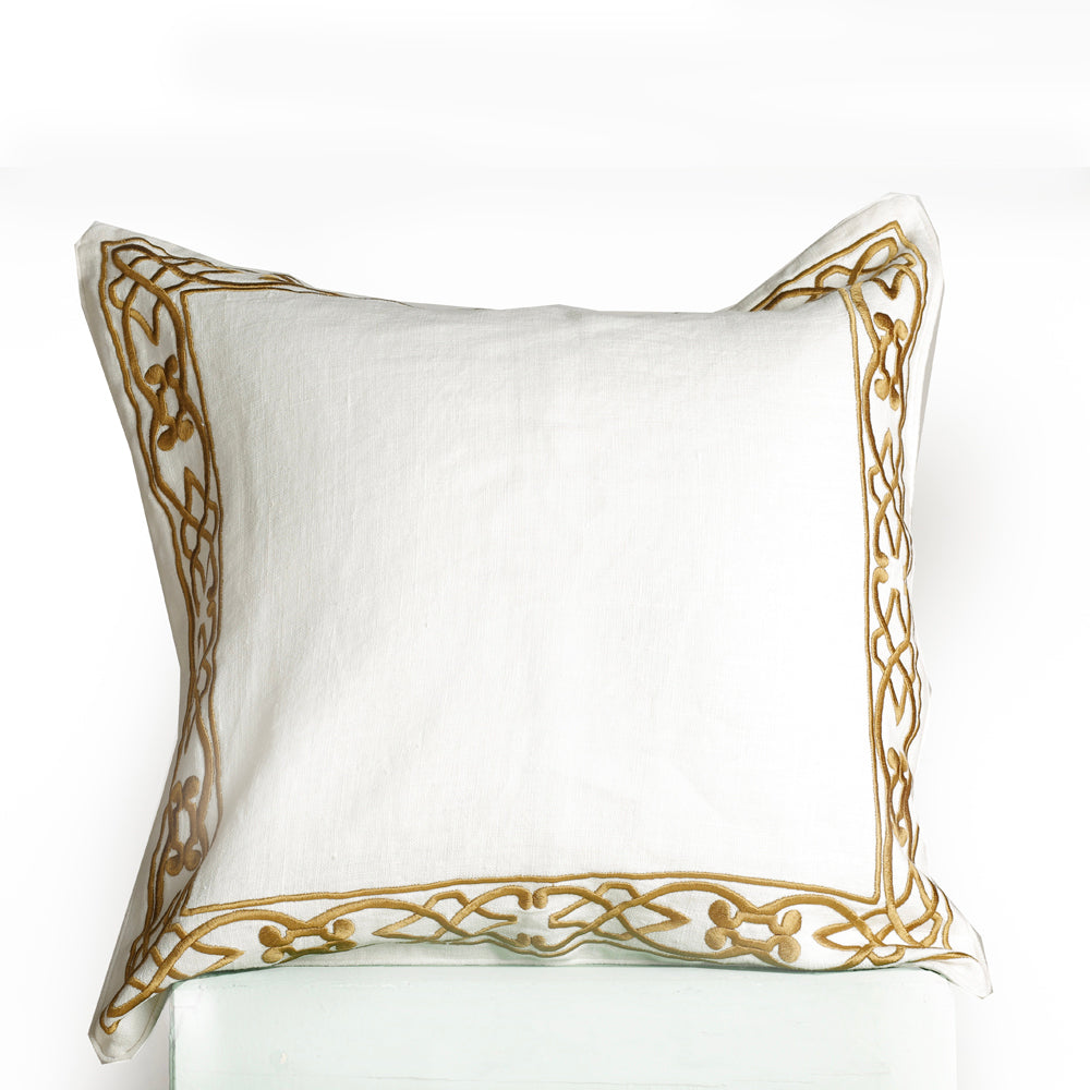 GOLD BORDER CUSHION