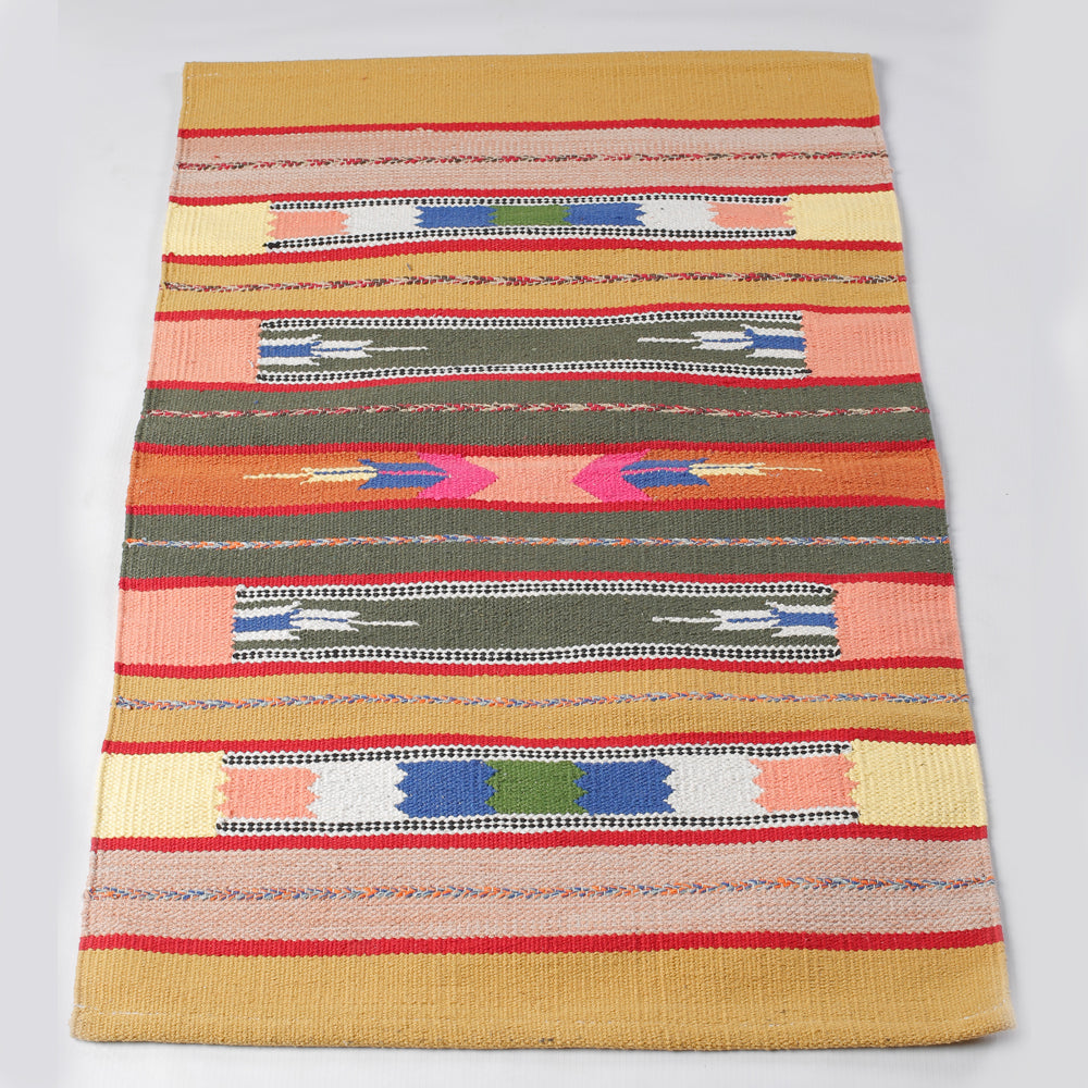 MULTCOLOUR KITCHEN RUG WITH AUCKER BORDER