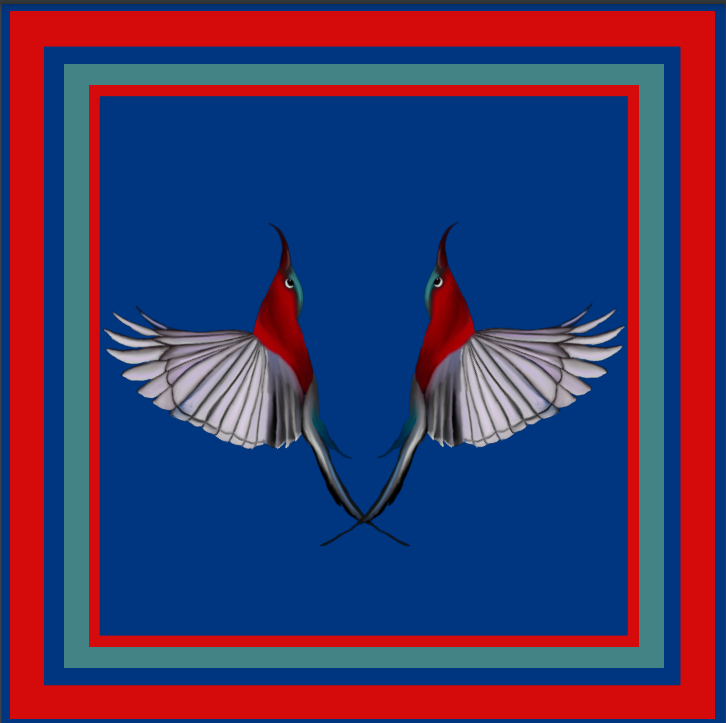 THE 2 BIRD CUSHION WITHOUT PIPING