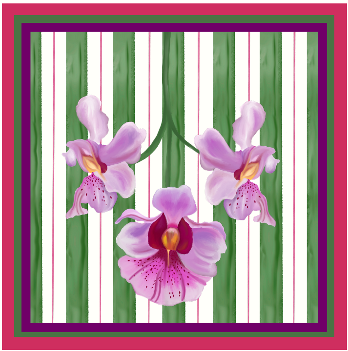 VANDA GREEN CUSHION WITHOUT PIPING