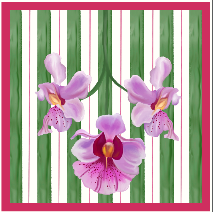 VANDA GREEN CUSHION WITHOUT PIPING